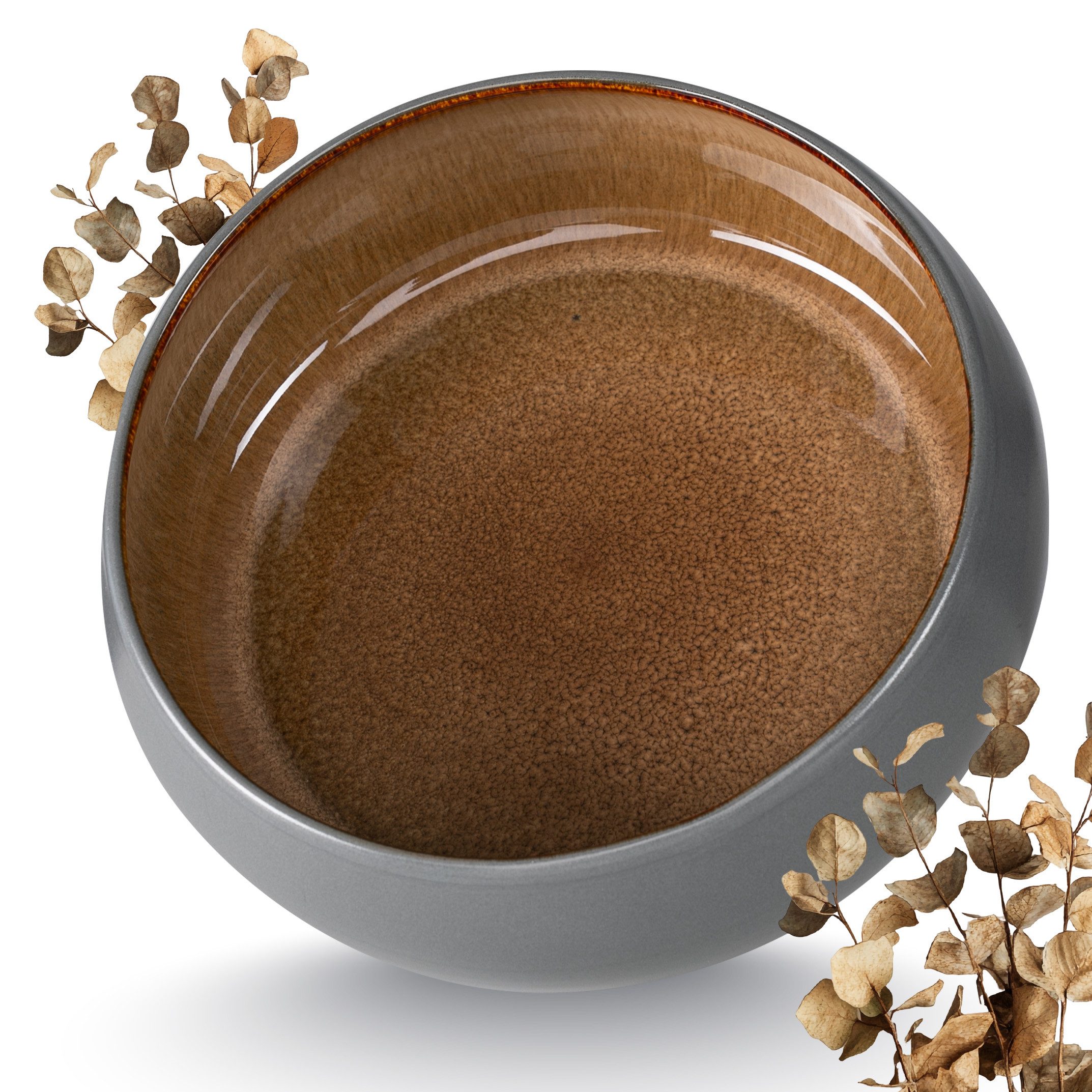 Moritz & Moritz Servierschale SOLID Servierschüssel - Beige, Steinzeug, (Set, 1-tlg), Spülmaschinengeeignet