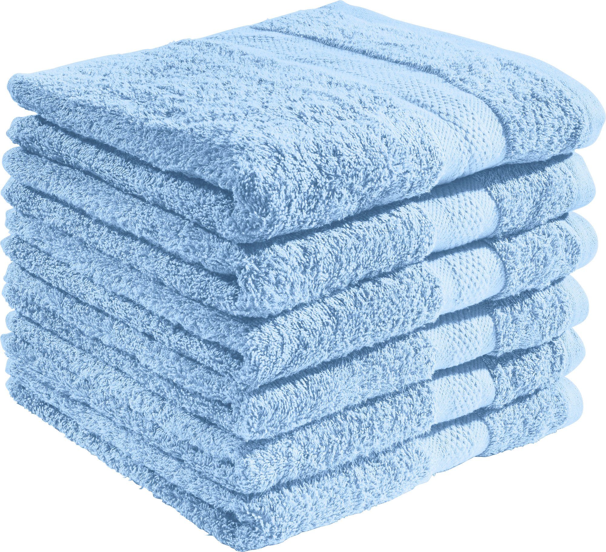 REDBEST Handtuch Handtuch "Chicago" 6er-Pack, Frottier, Walk-Frottier Uni