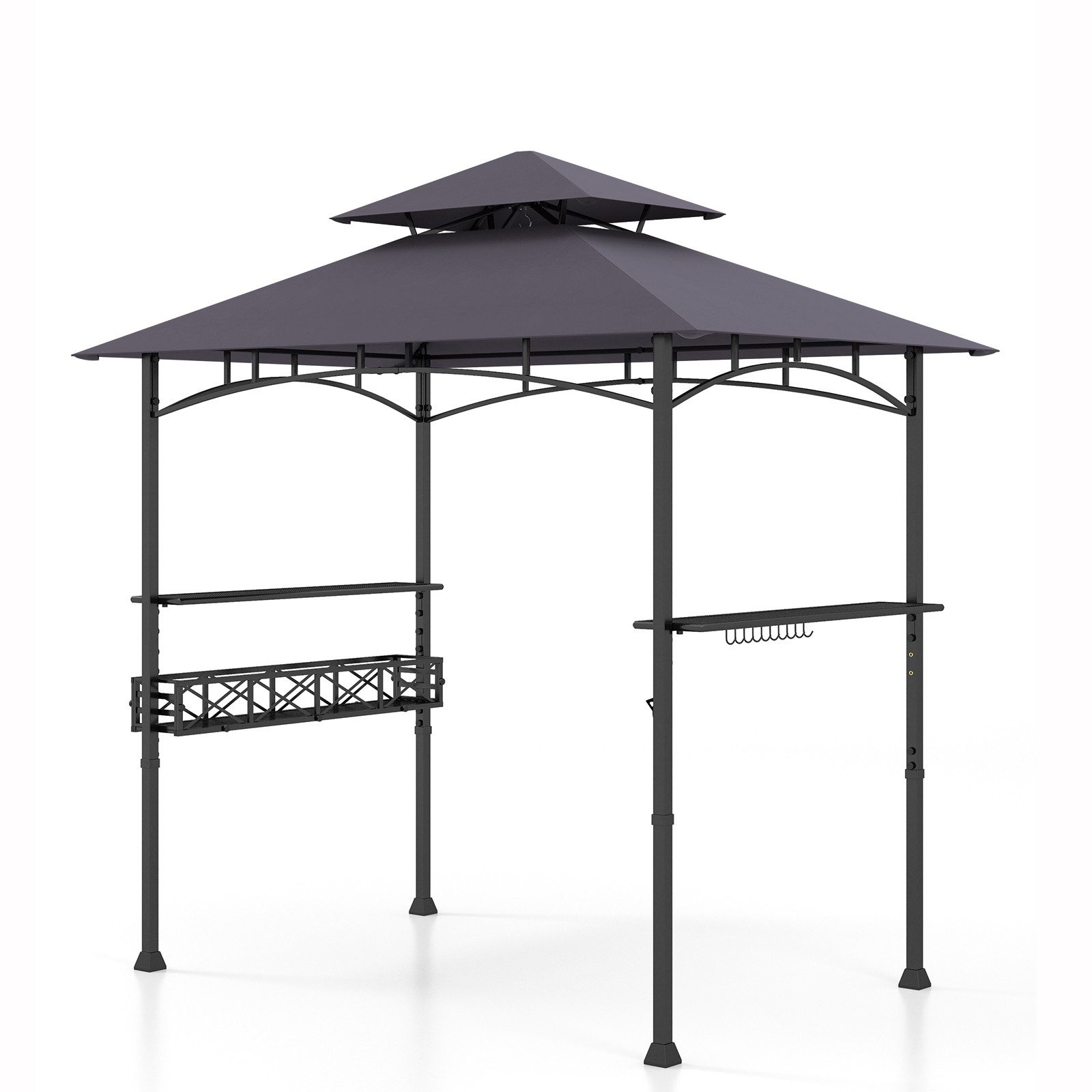 COSTWAY Grillpavillon, 242 x 153 x 250 cm BBQ Pavillon günstig online kaufen