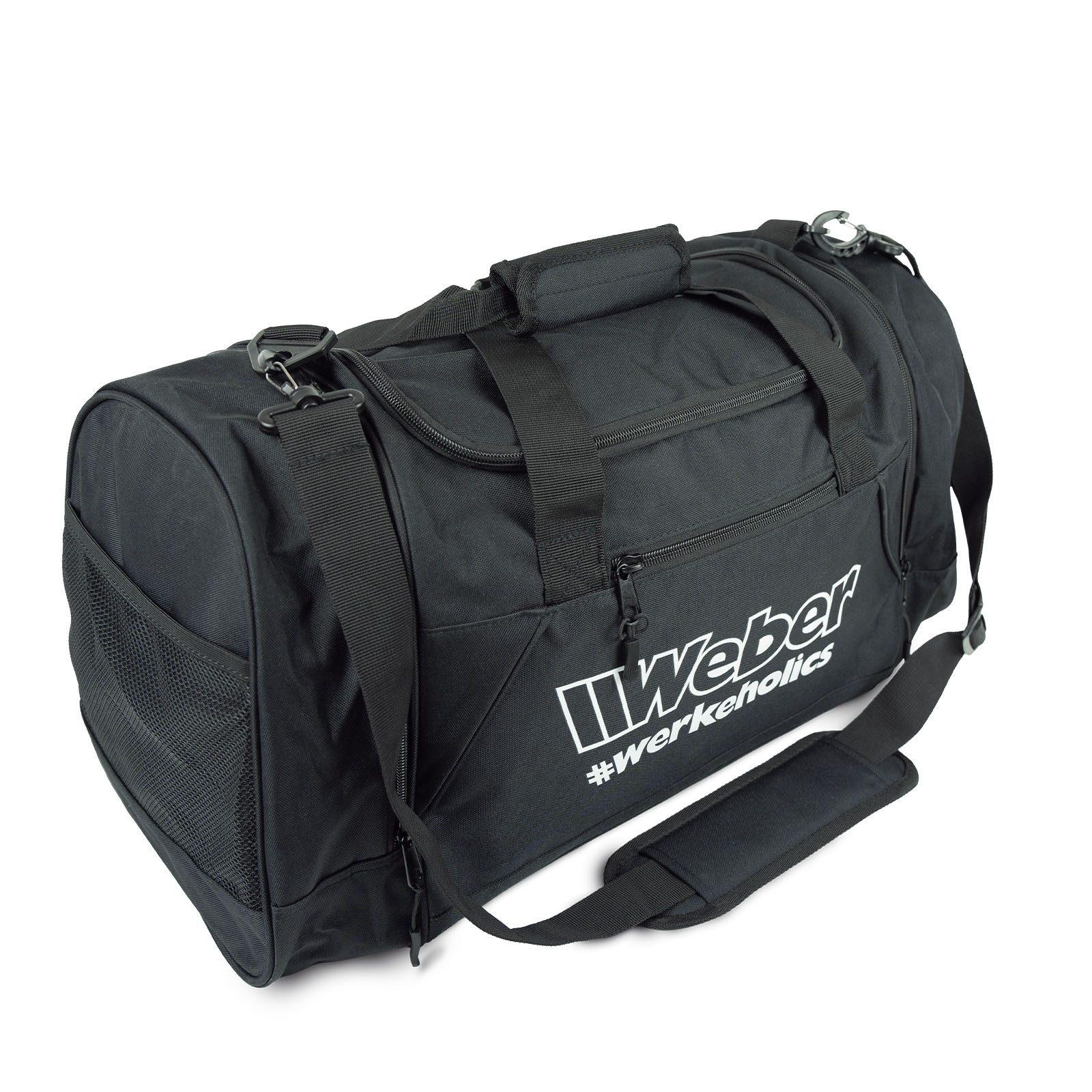 Weber GmbH Reisetasche Weber #Werkeholics Reisetasche schwarz, Sporttasche, Weekender, groß, Größe L, 40L, Trainingstasche