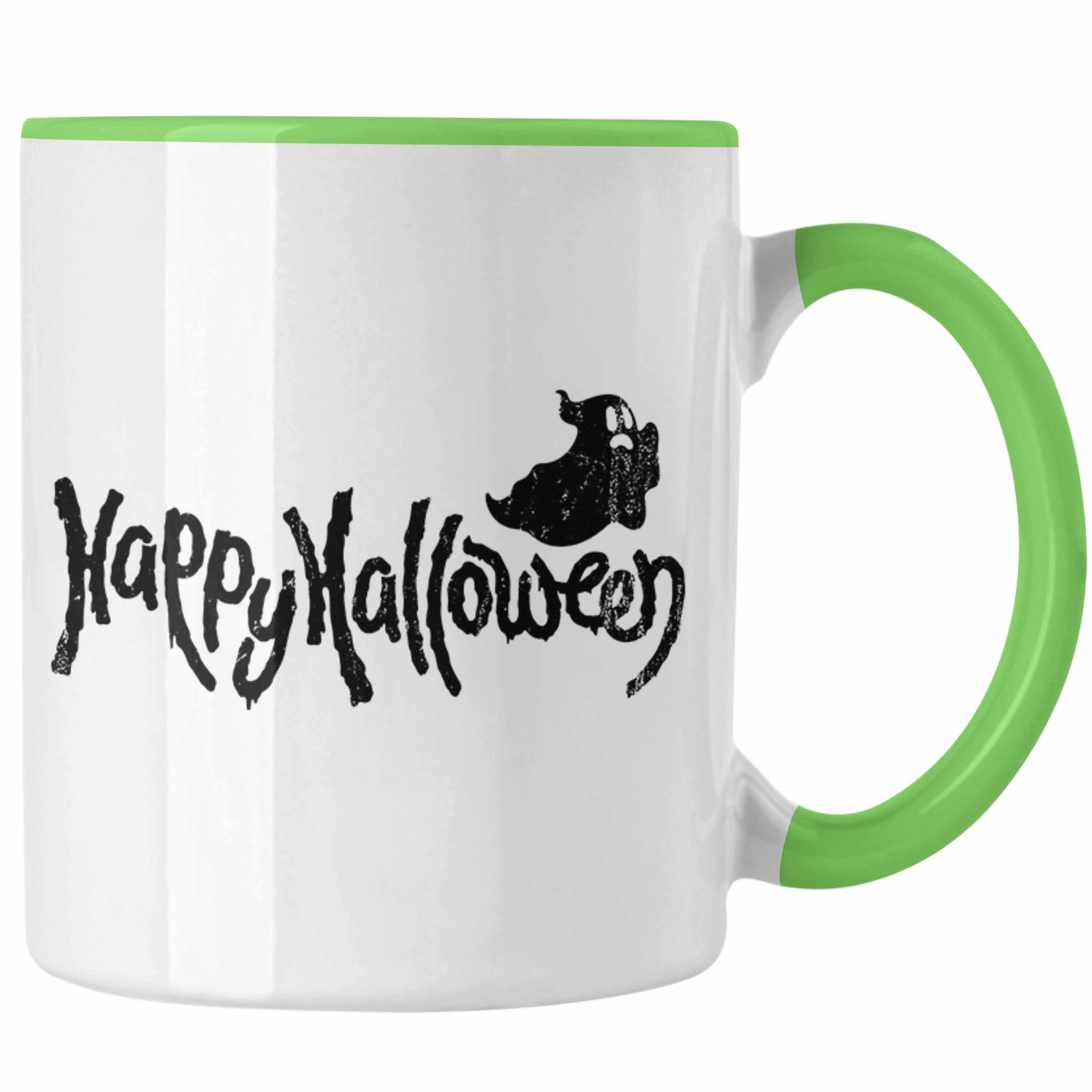 Kürbis Becher Grün Tasse Tasse Trendation Halloween Grafi Dekoration Halloween Geister Happy