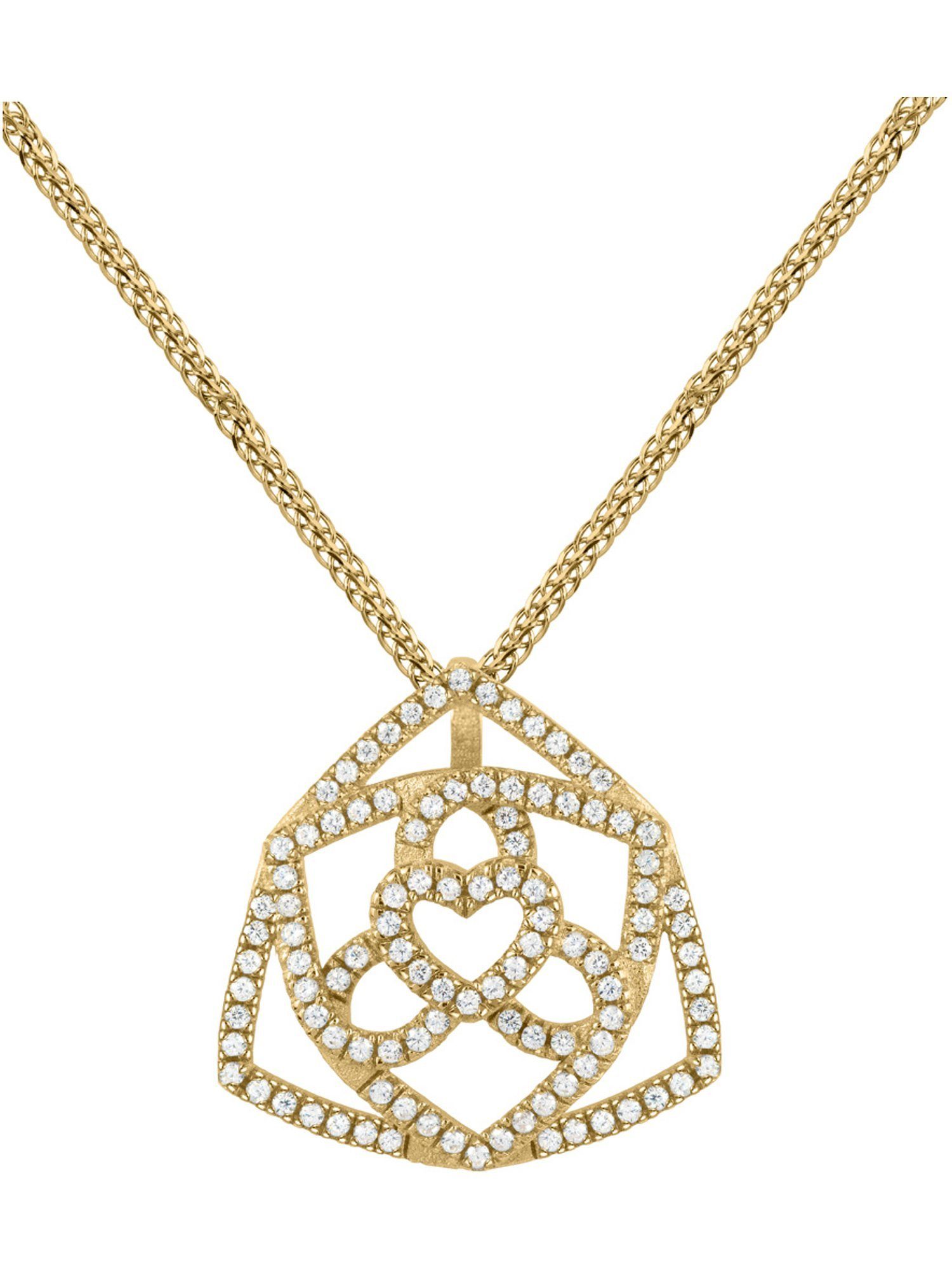 Collier Jacques Lemans Damen-Kette 925er Silber 106 Topas
