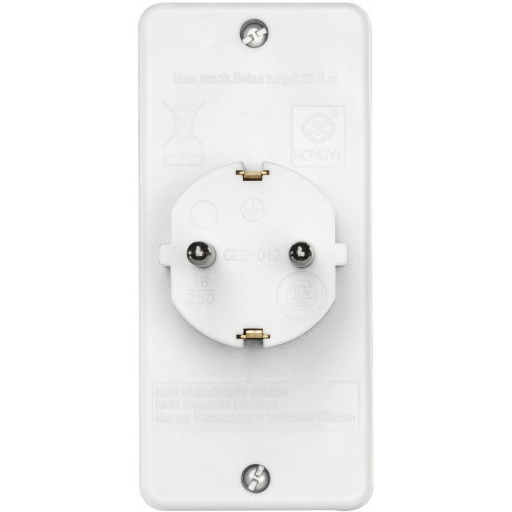 Hama Hama 3-fach Steckdosenadapter mit Schutzkontakt und Euro-Steckd. Stromadapter 2x Euro-Kupplung, 1x Schutzkontakt-Kupplung zu 2x Euro-Kupplung