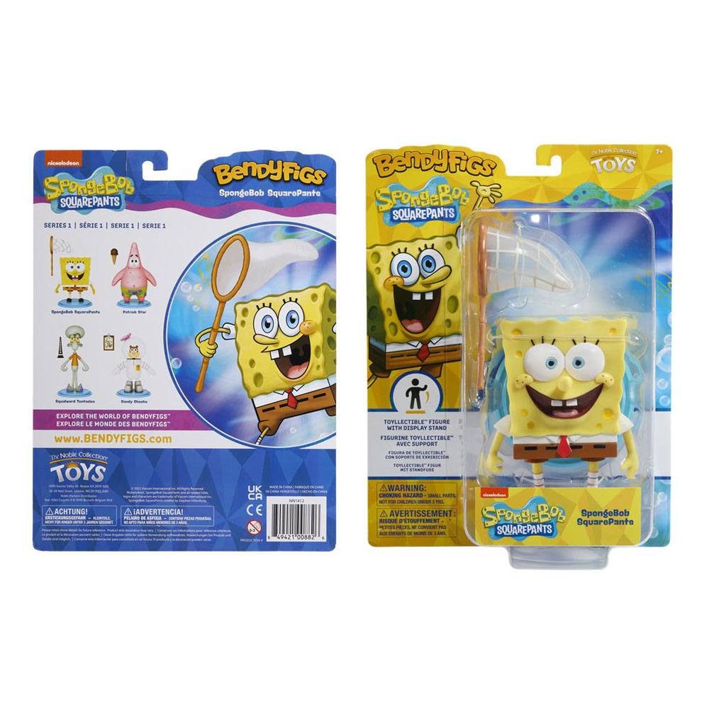Noble Collection Merchandise-Figur SpongeBob Schwammkopf Bendyfigs Biegefigur Spongebob 12 cm