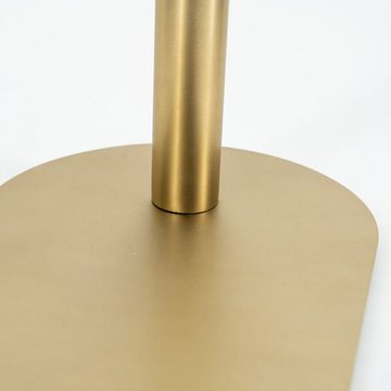 LEVEN Lifestyle Laptoptisch Beistelltisch Metall Gold mit Glasplatte Höhe 55 cm oder 70 cm