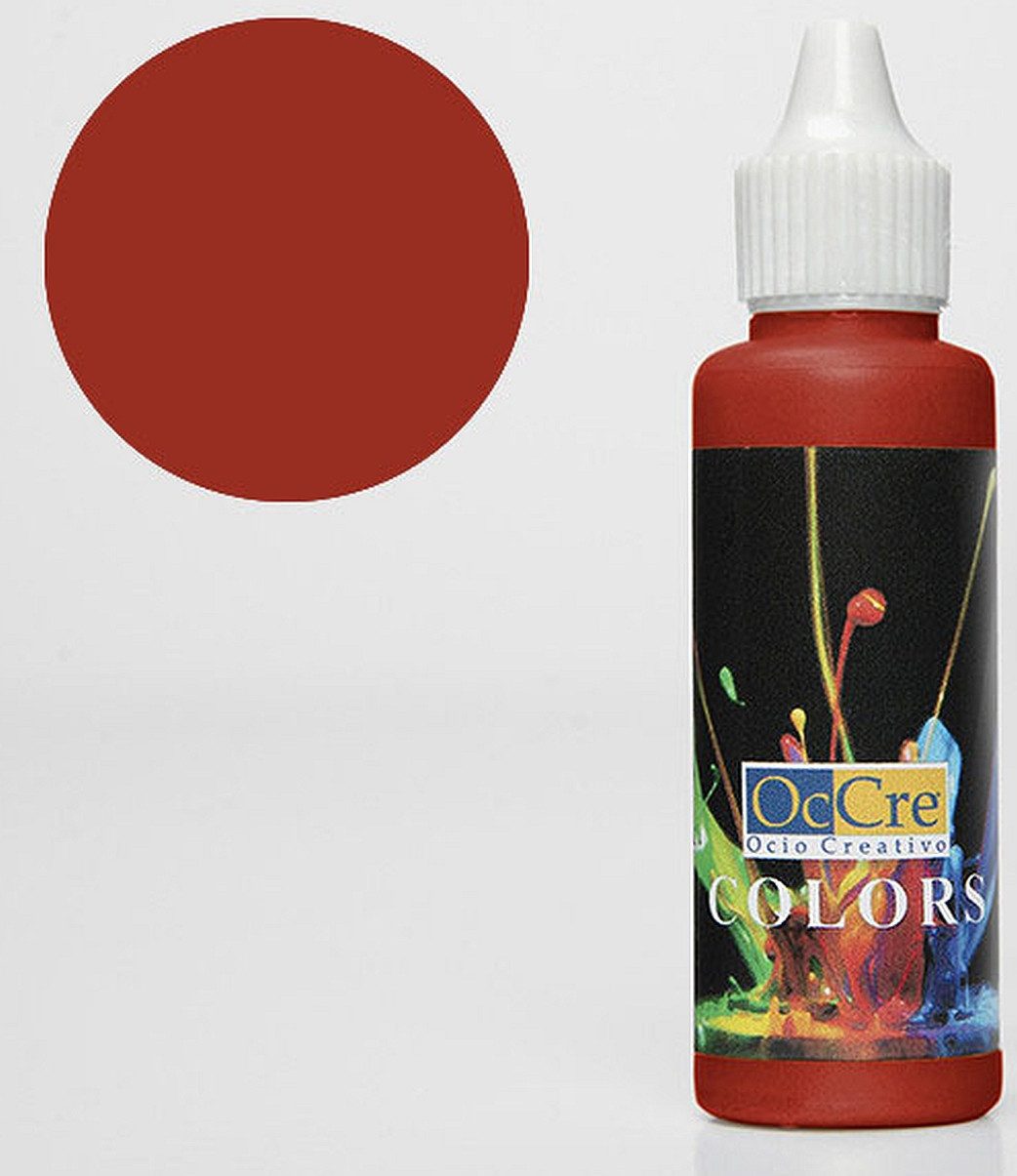 OcCre Modellbausatz Ocolor Red 30 ml EOL, (Bastelbedarf, 1-tlg., Oberflächenbehandlung), Made in Europe