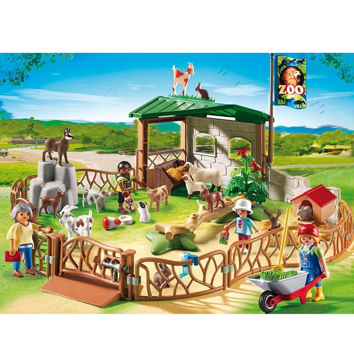 Playmobil® Spielwelt PLAYMOBIL® 6635 - City Life - Streichelzoo, 74 Teile günstig online kaufen