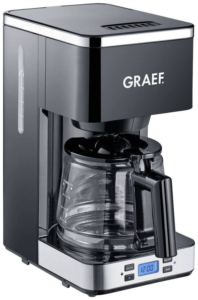 Graef Filterkaffeemaschine Graef FK 502 Kaffeemaschine Schwarz Fassungsvermögen Tassen=10 Timerf