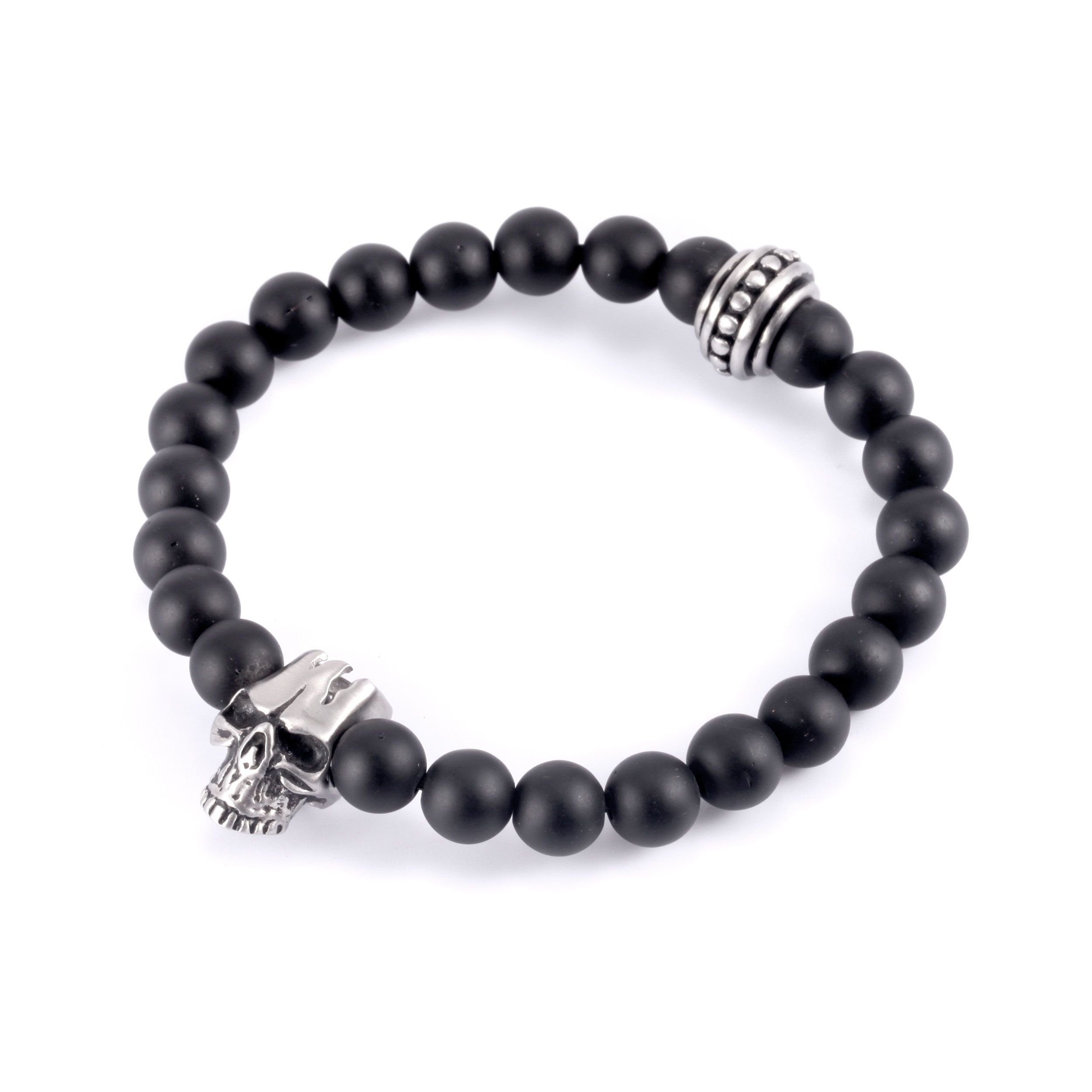 Kingka Armband "Urban Rocks" Stein Armband SKULL, aus Achaten