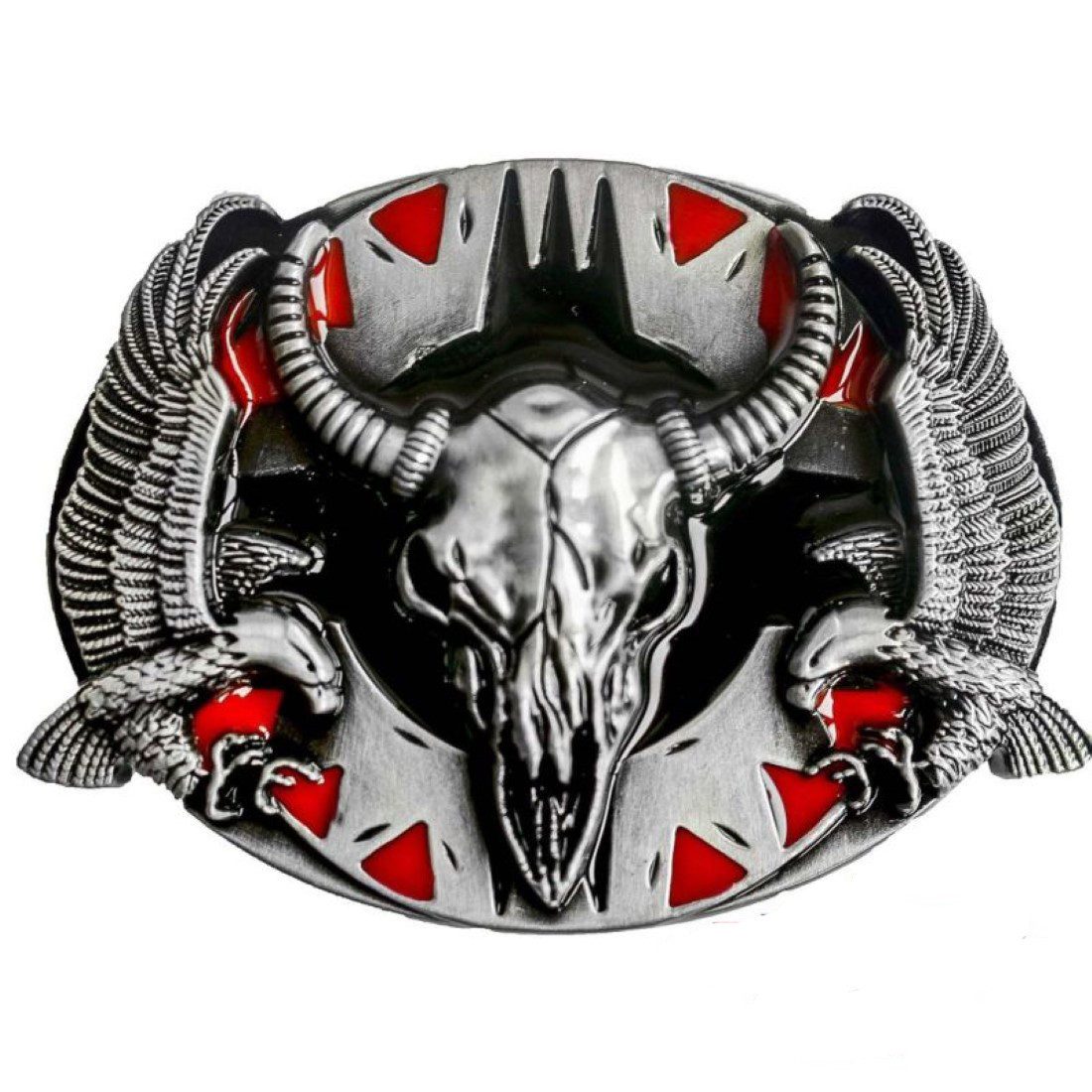 Stars & Stripes Gürtelschnalle Totem Skull