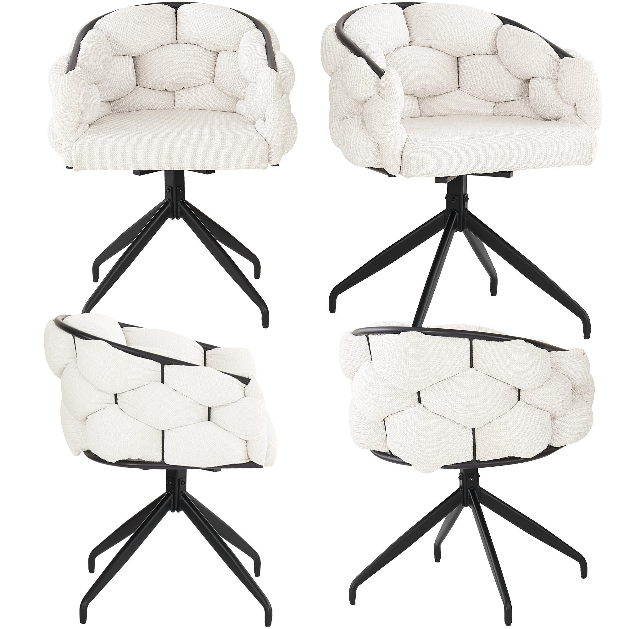 Flieks Esszimmerstuhl 360° drehbar (Set, 4 günstig online kaufen