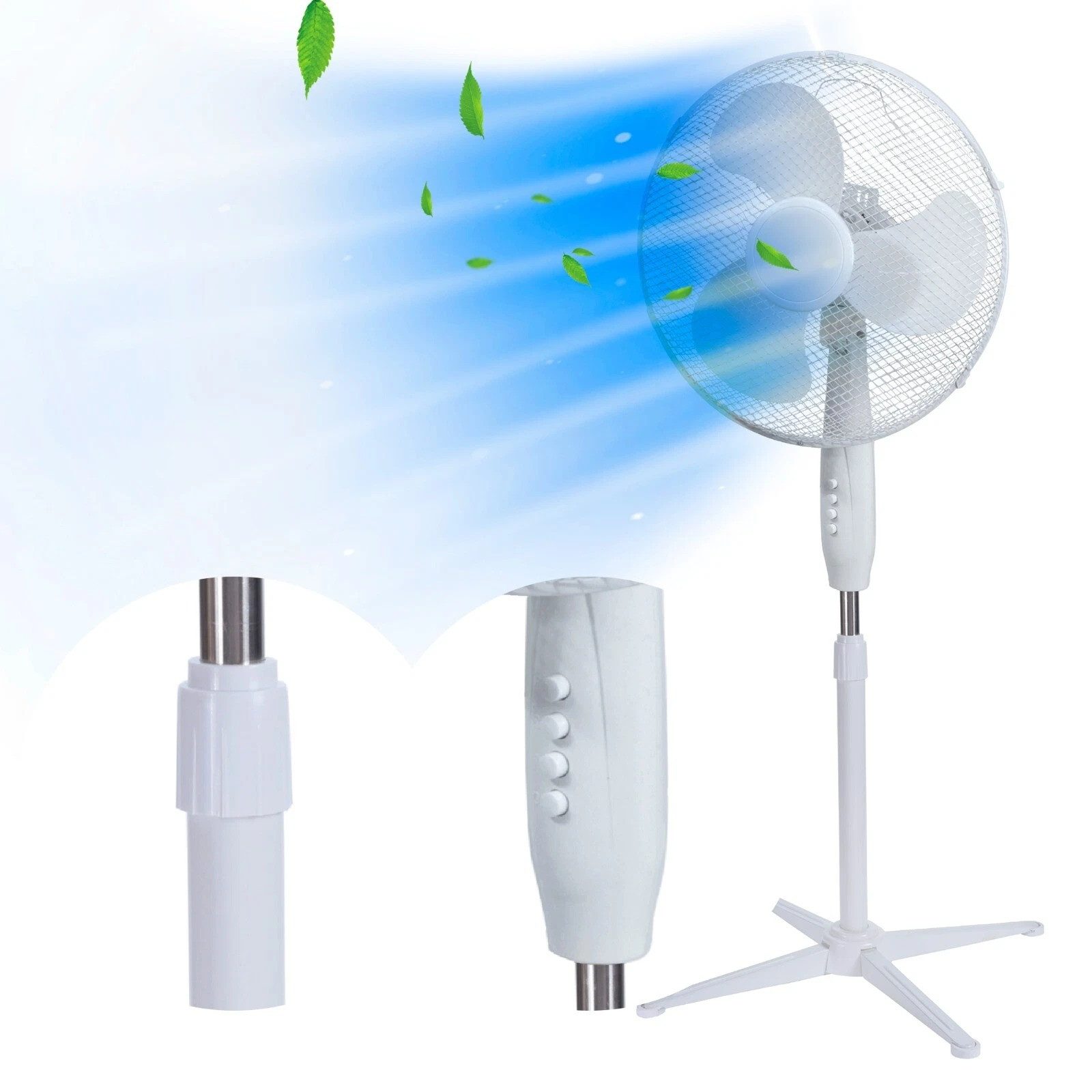 JriA Standventilator Standventilator Ventilator Ø40cm, höhenverstellbar günstig online kaufen
