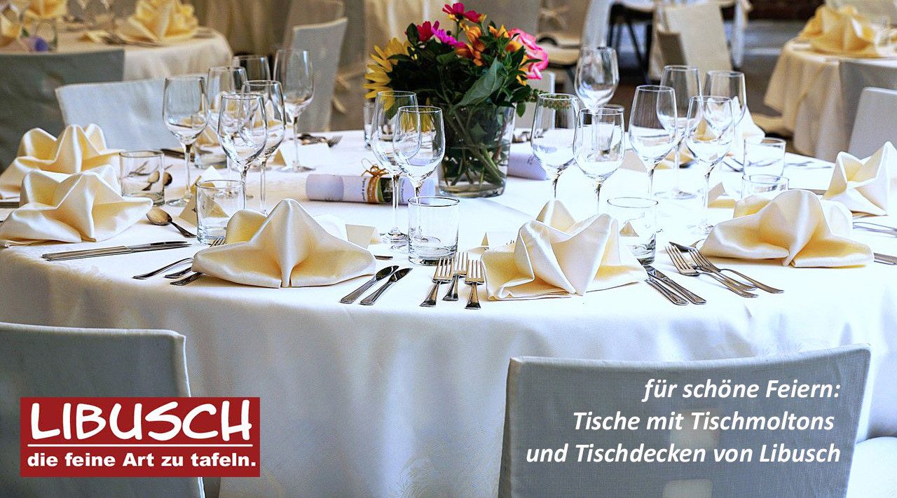 Libusch® Tischschonbezug Tischmolton mit Stretch-Gummizug, rund, Tischschutz für runde Tische (1-tlg), Tischdeckenunterlage & Tischschutz, Tischmolton, Tischsch – Bild 4 von 5