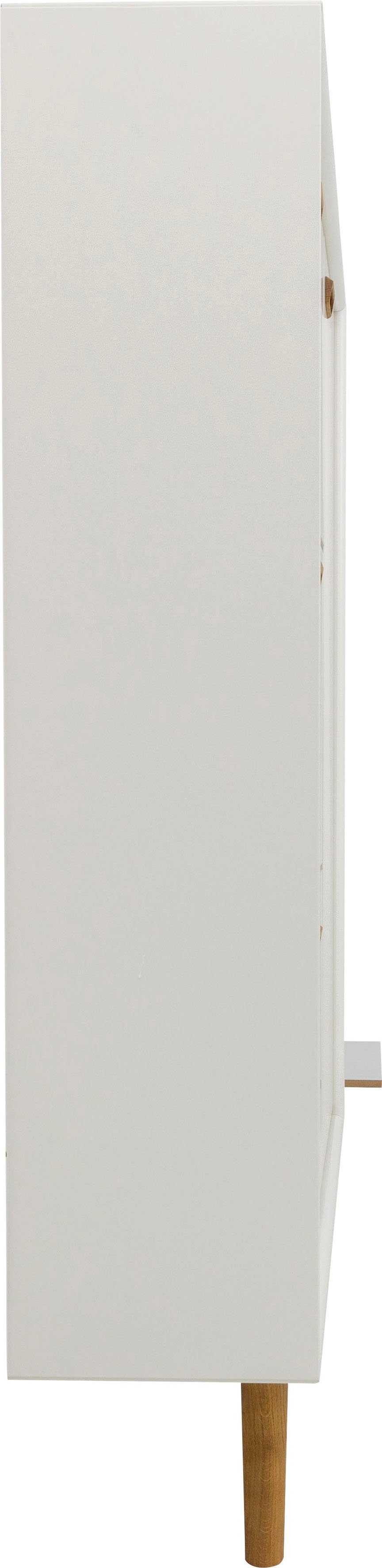 Tenzo Schuhschrank SVEA von Design Design Klappen, Tenzo Tür 3 studio white und 1 mit