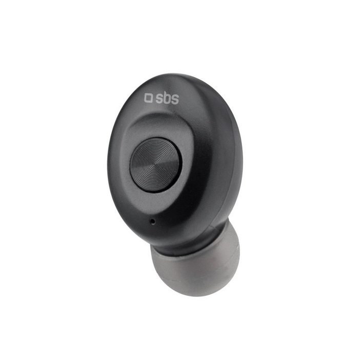sbs SBS Bluetooth In-Ear Mono Headset Wireless Kopfhörer mit Gesprächsannahme Taste 10m Verbindungsreichweite - Weiß wireless In-Ear-Kopfhörer