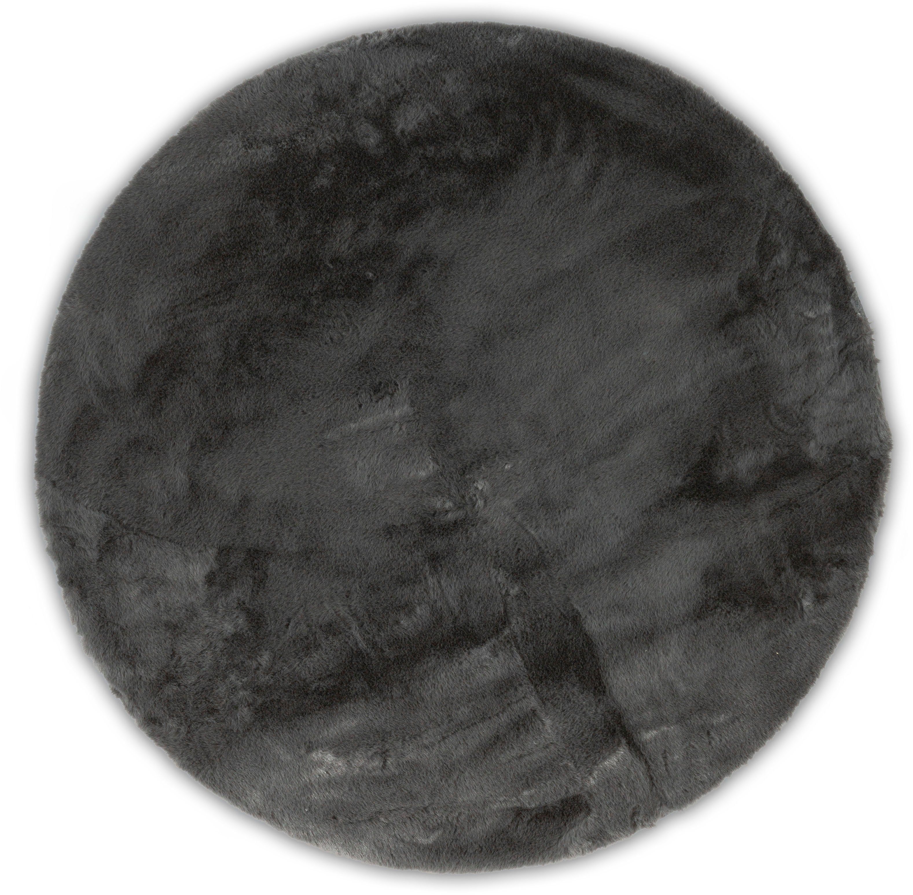Gino Falcone Fellteppich Kuschelteppich Chiara, rund, Höhe: 30 mm, Kunstfel günstig online kaufen