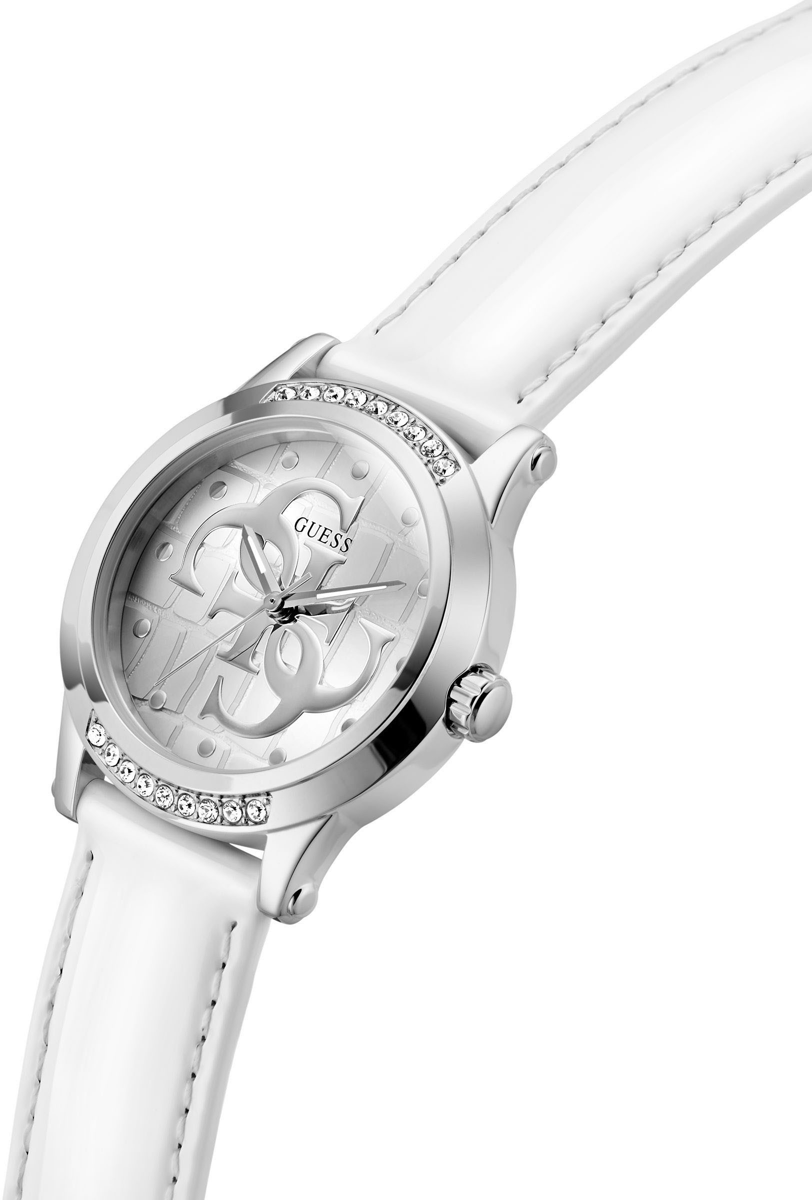 Guess Quarzuhr ANNETTE GW0860L3, Armbanduhr, Damenuhr, Lederarmband günstig online kaufen