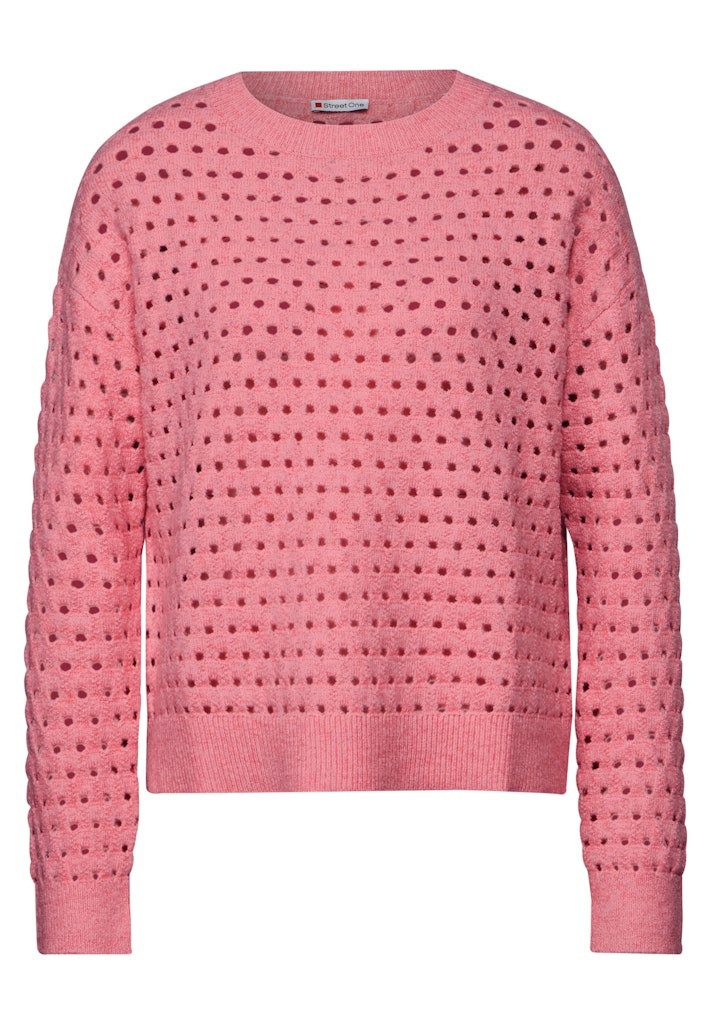 STREET ONE Strickpullover open structure sweater günstig online kaufen