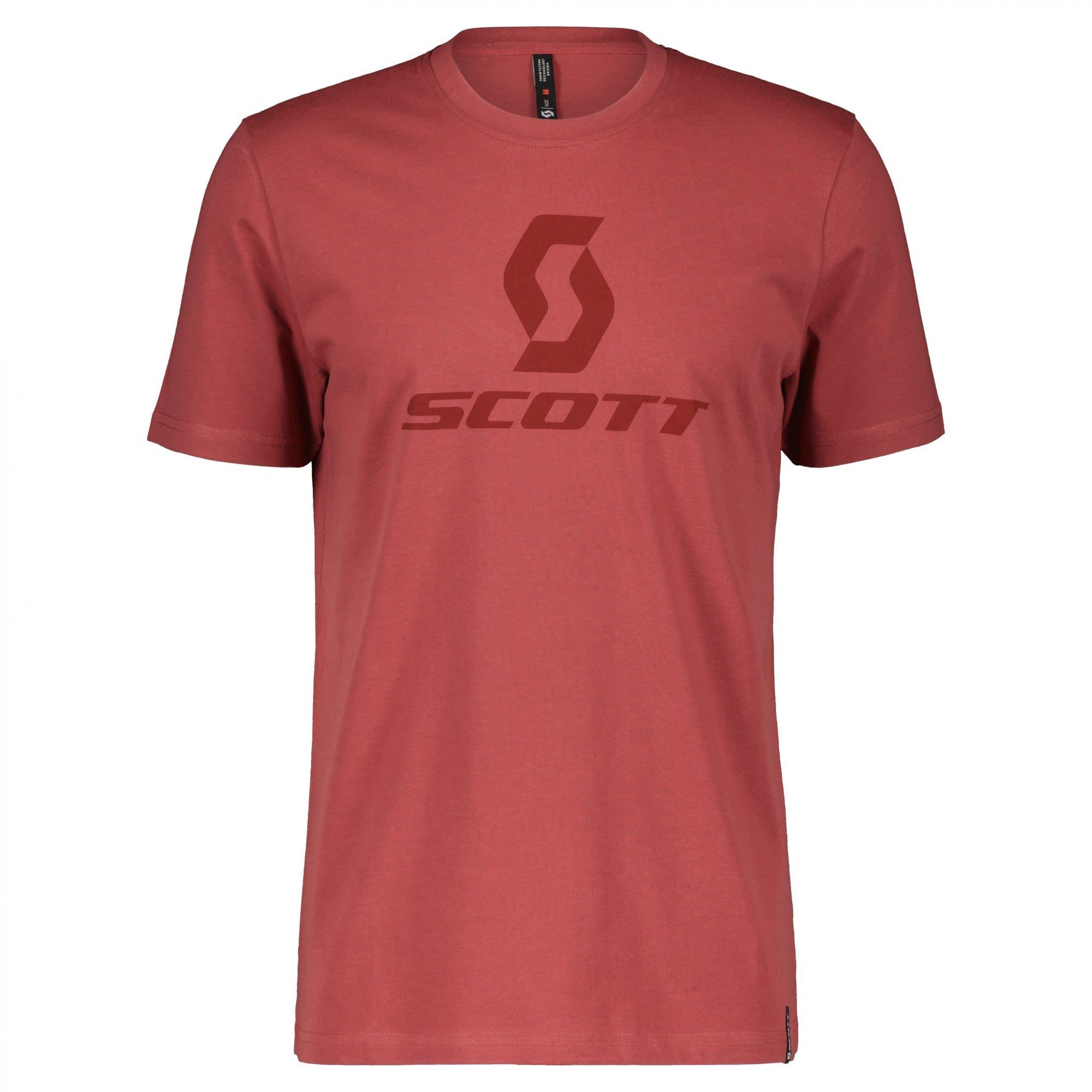 Scott T-Shirt Scott M Icon S/sl Tee Herren Kurzarm-Shirt Burnt Red