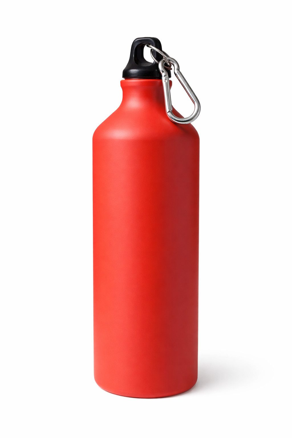 Feelino Trinkflasche Trinkflasche Wasserflasche Sportflasche 800ml Metall Rot mit