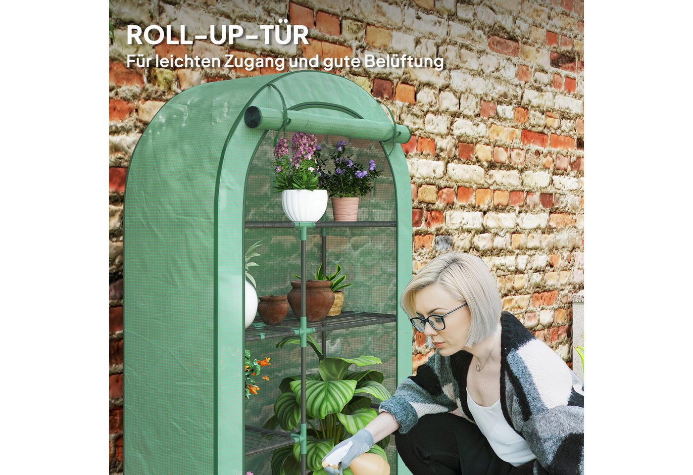 MC Star Gewächshaus mit Runddach Tür, ... MC Star Gewächshaus mit Runddach Tür, ...