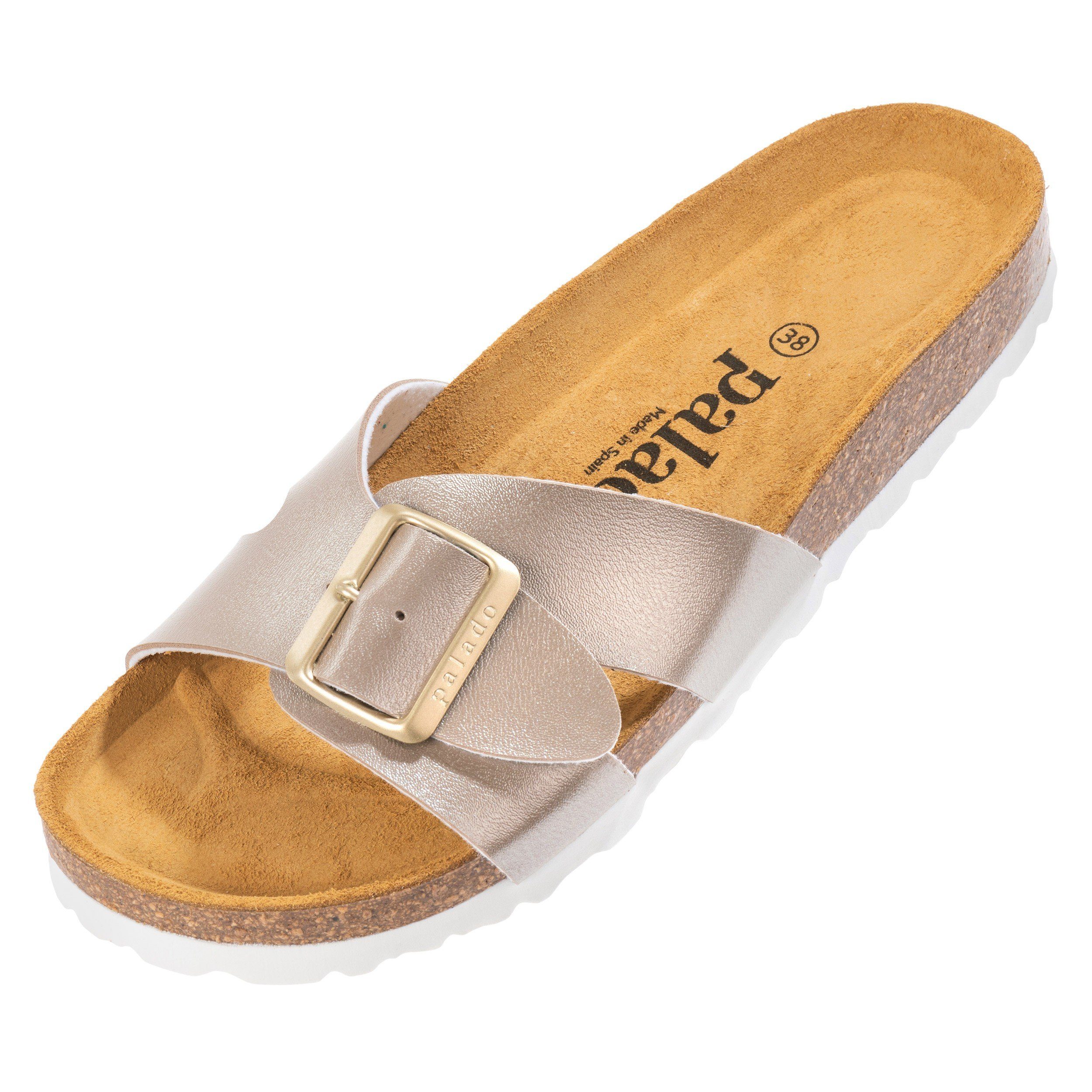 Palado Tinos Metallic Pantolette Beige