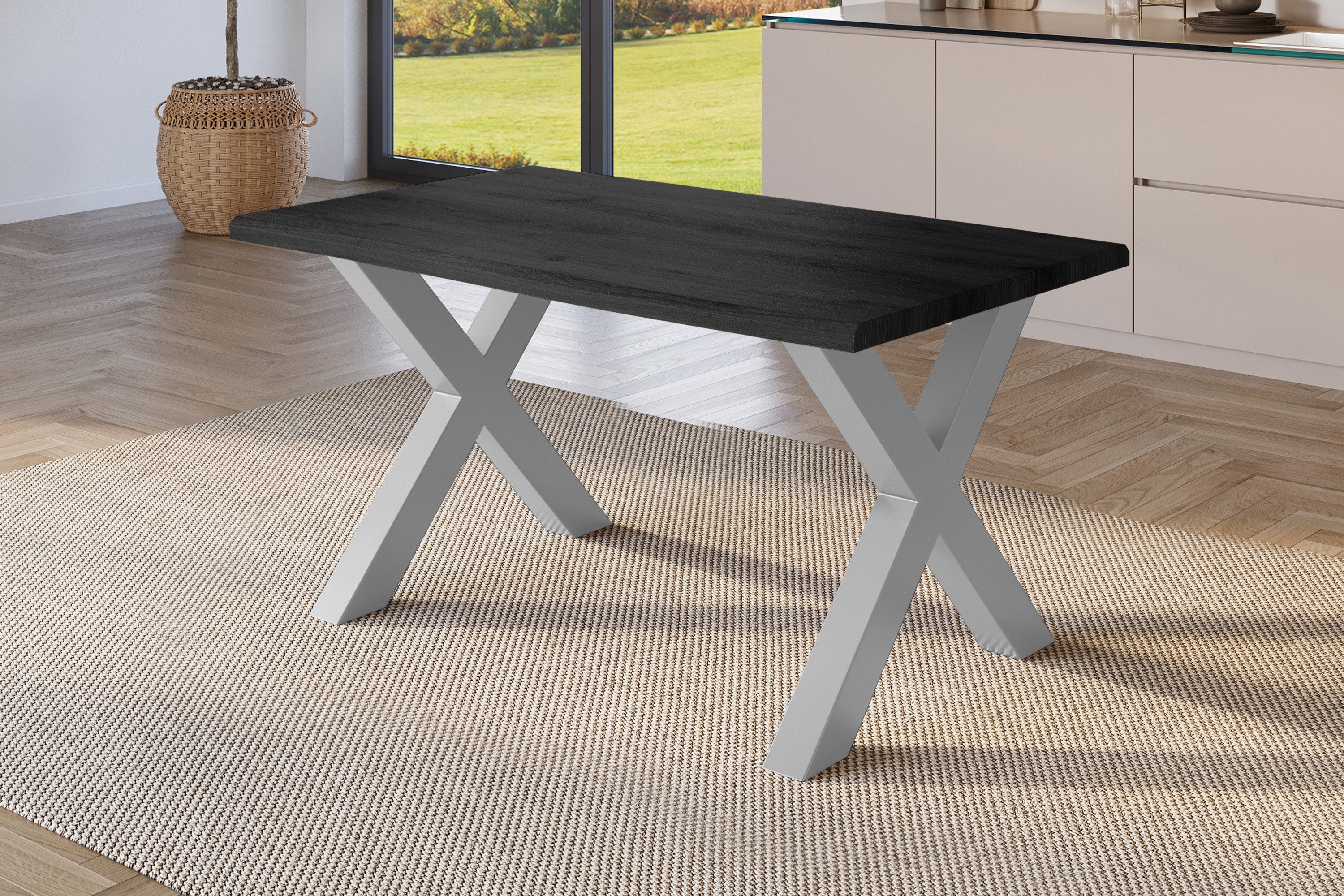 SAM® Esstisch Joel, Holz Grau-Optik, verschiedene günstig online kaufen