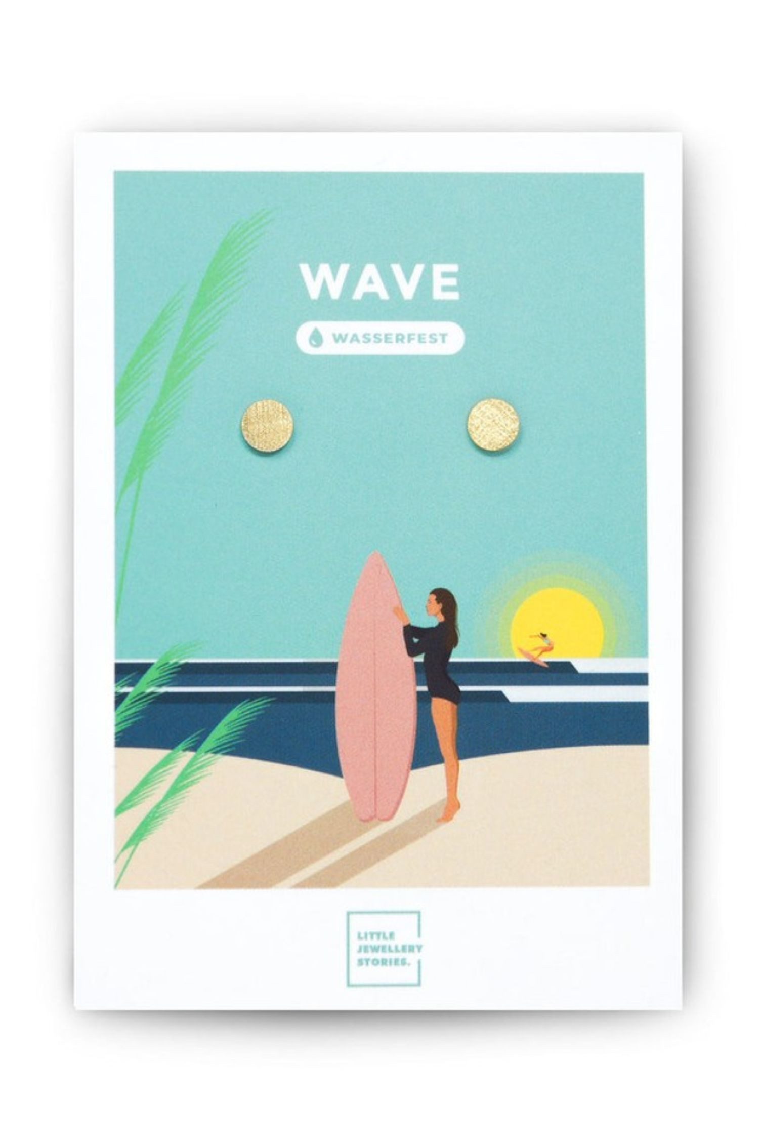 LITTLE JEWELLERY STORIES Paar Ohrstecker Earring WAVE