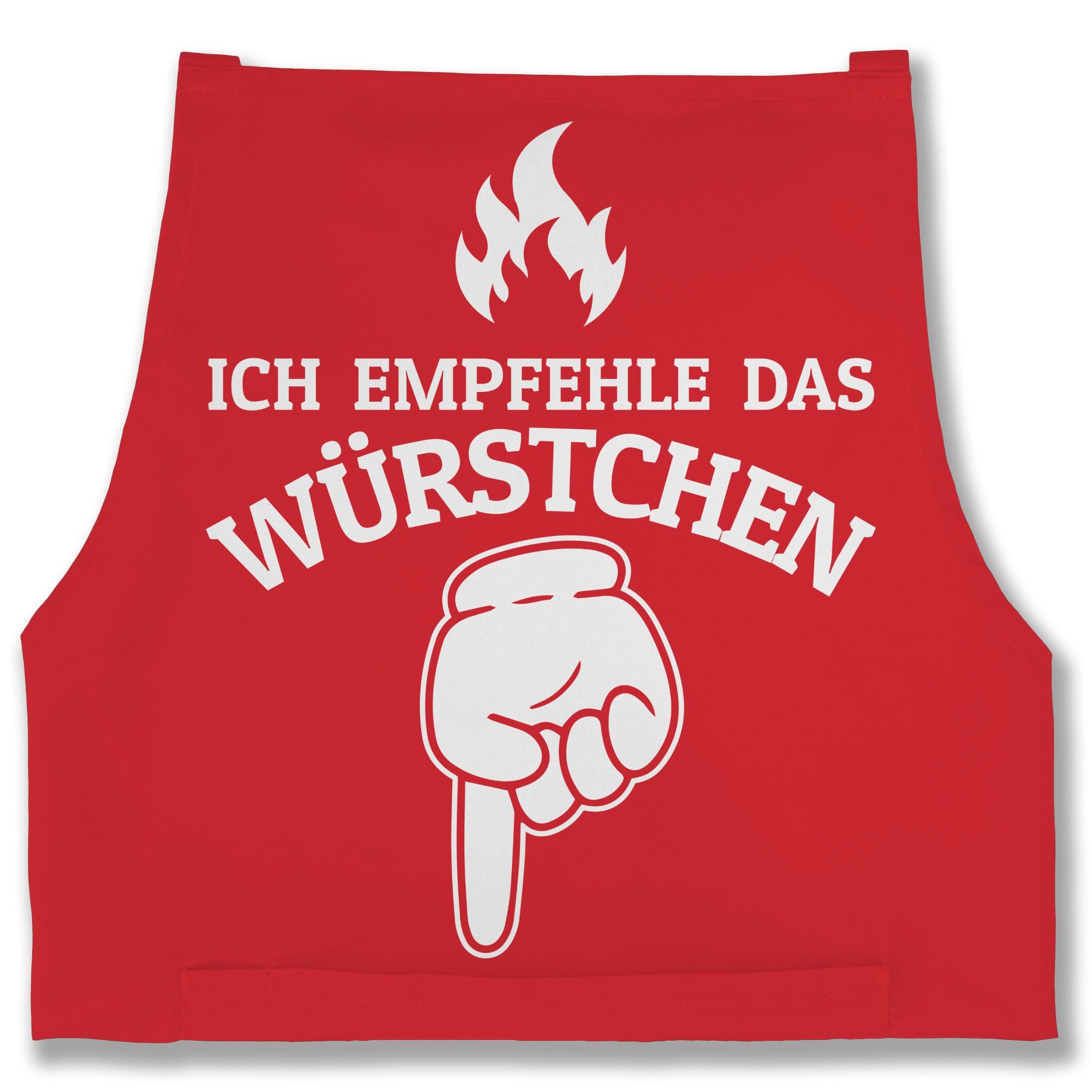 Shirtracer Kochschürze Ich empfehle das Würstchen günstig online kaufen