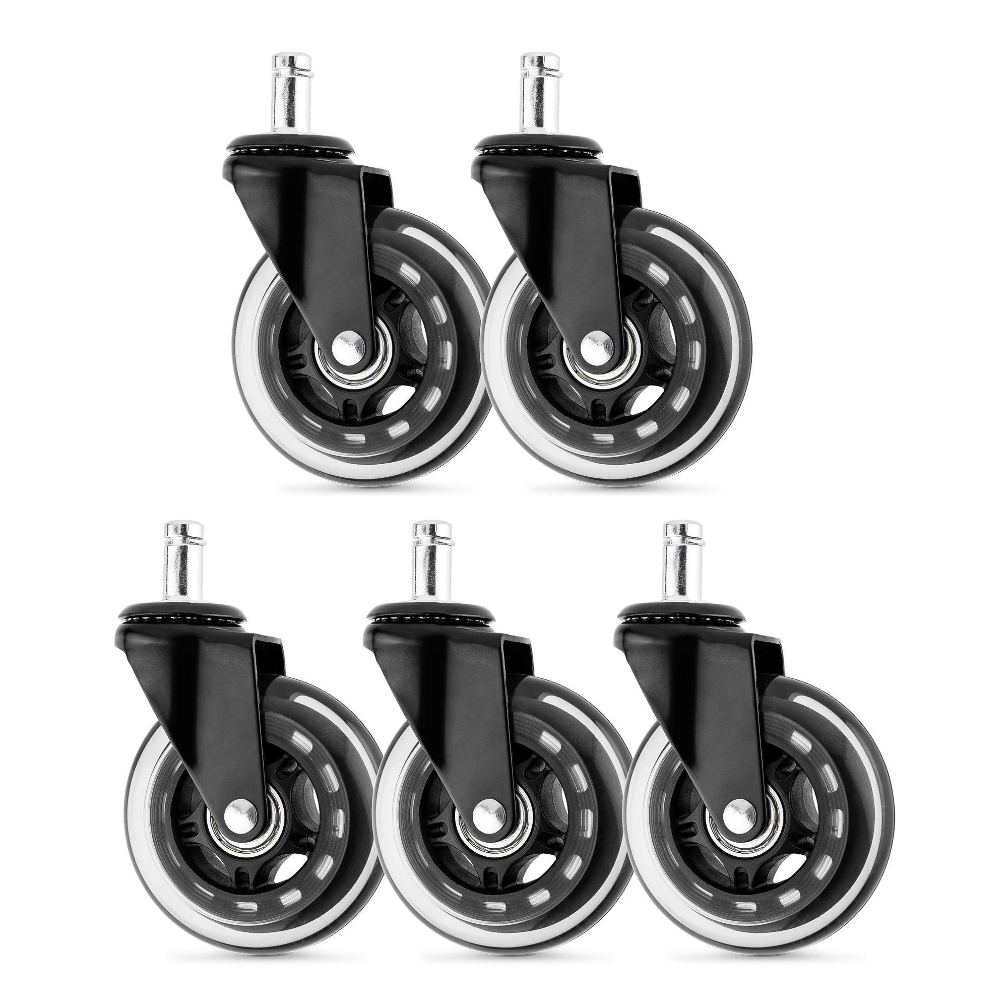 BlingBin Stuhlrolle 5er Set Bürostuhlrollen Ø75mm- günstig online kaufen