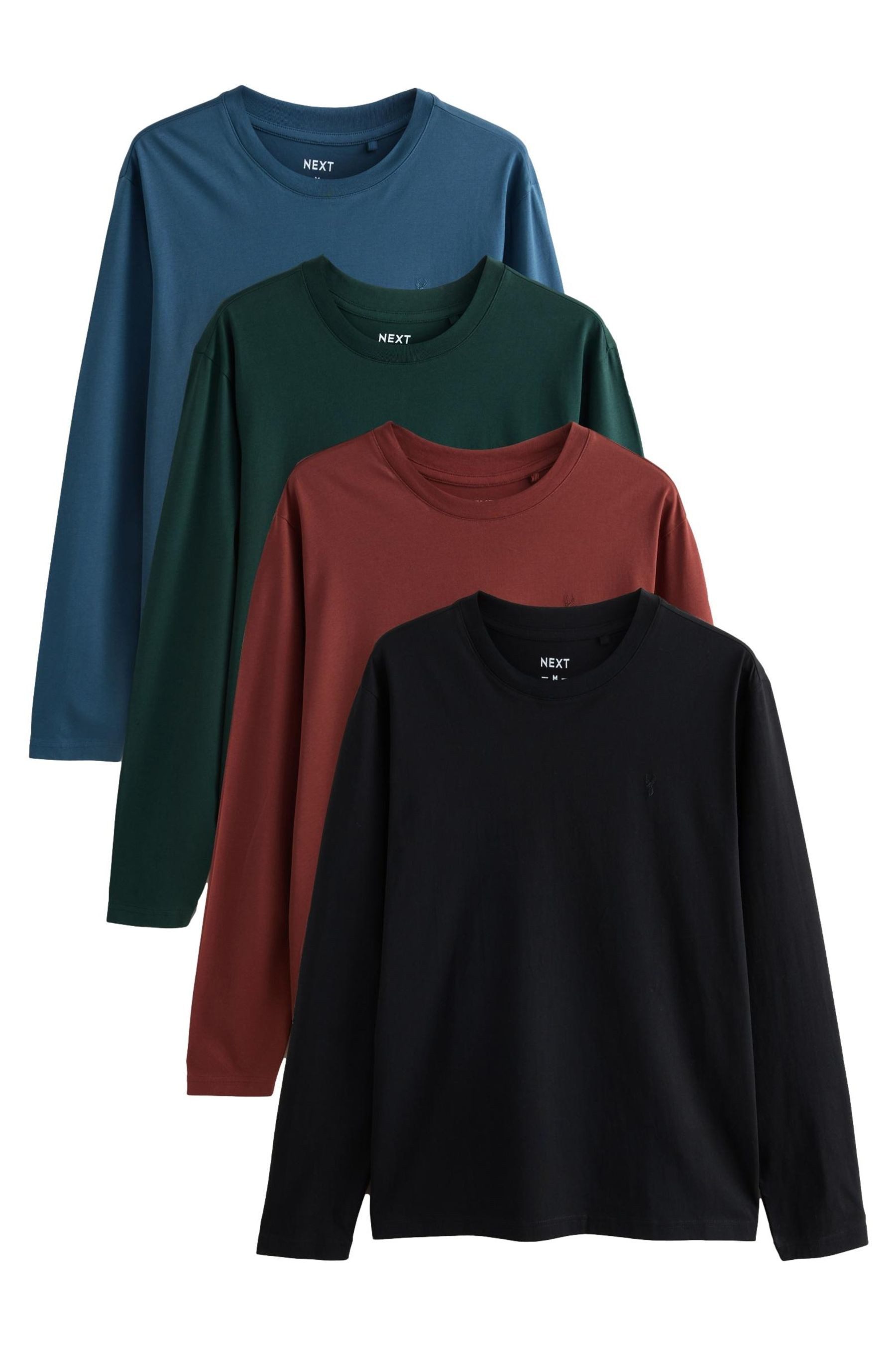 Next Langarmshirt Langarm-Shirts, 4er-Pack (4-tlg) günstig online kaufen