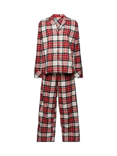 Esprit Pyjama Pyjama-Set aus kariertem Flanell