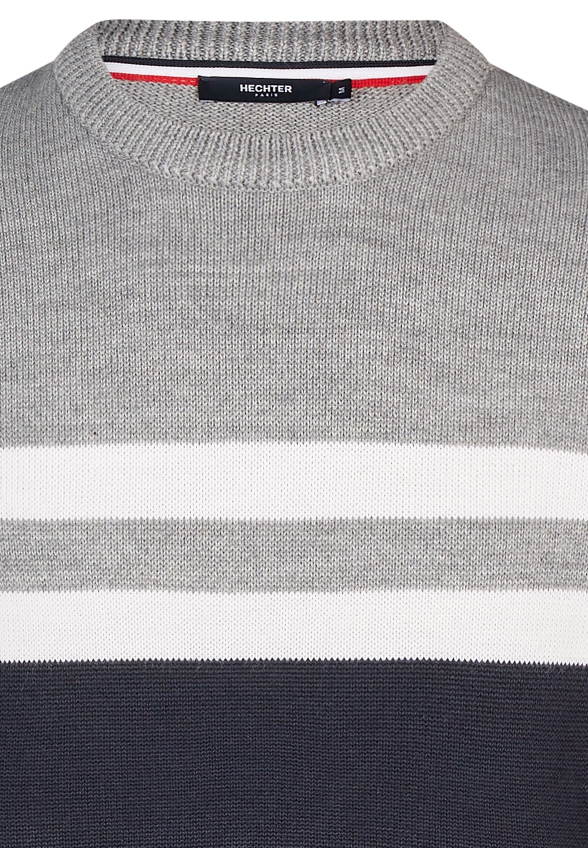 HECHTER PARIS Rundhalspullover Im Color-Blocking-Design