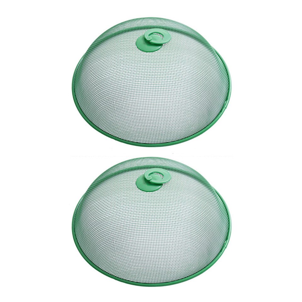 Auledio Schutzhaube Speisen Abdeckhaube, Speiseschirm, Speisenhaube, Lebensmittelabdeckung, 2-tlg, Lebensmittel-Abdeckhaube, Fliegenhaube für Lebensmittel, Ø 28cm