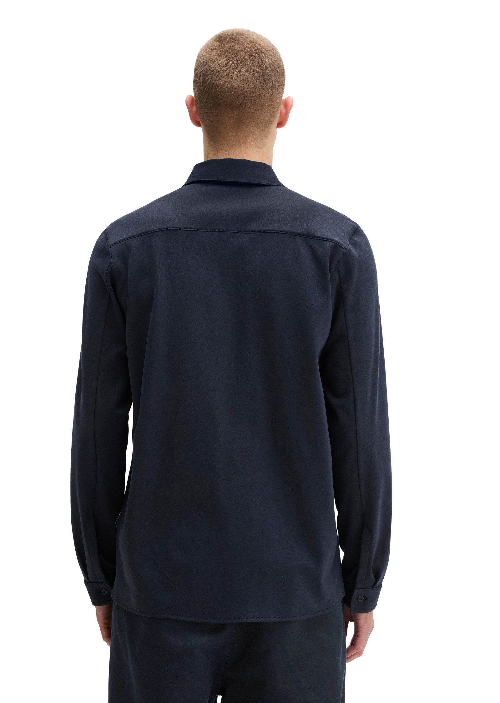 Marc O'Polo Langarm-Poloshirt regular fit aus weichem Bio-Baumwoll-Jersey günstig online kaufen