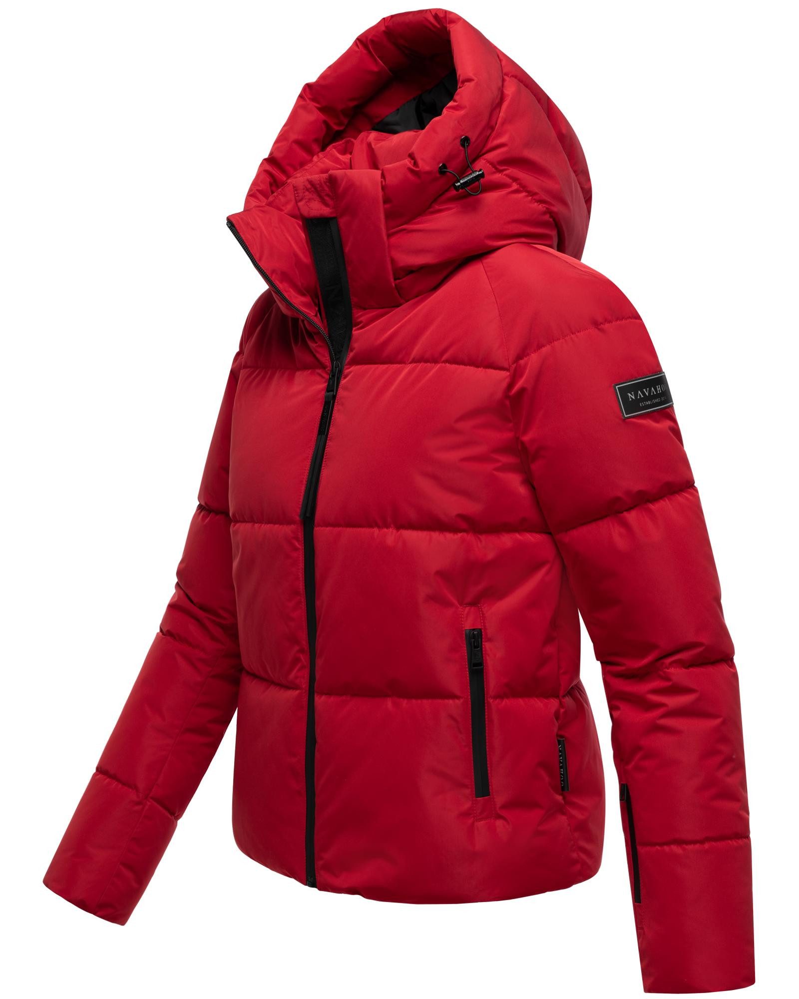 Navahoo Steppjacke Frostherz XIV Kurze gesteppte Damen Winterjacke mit abnehmbarer Kapuze