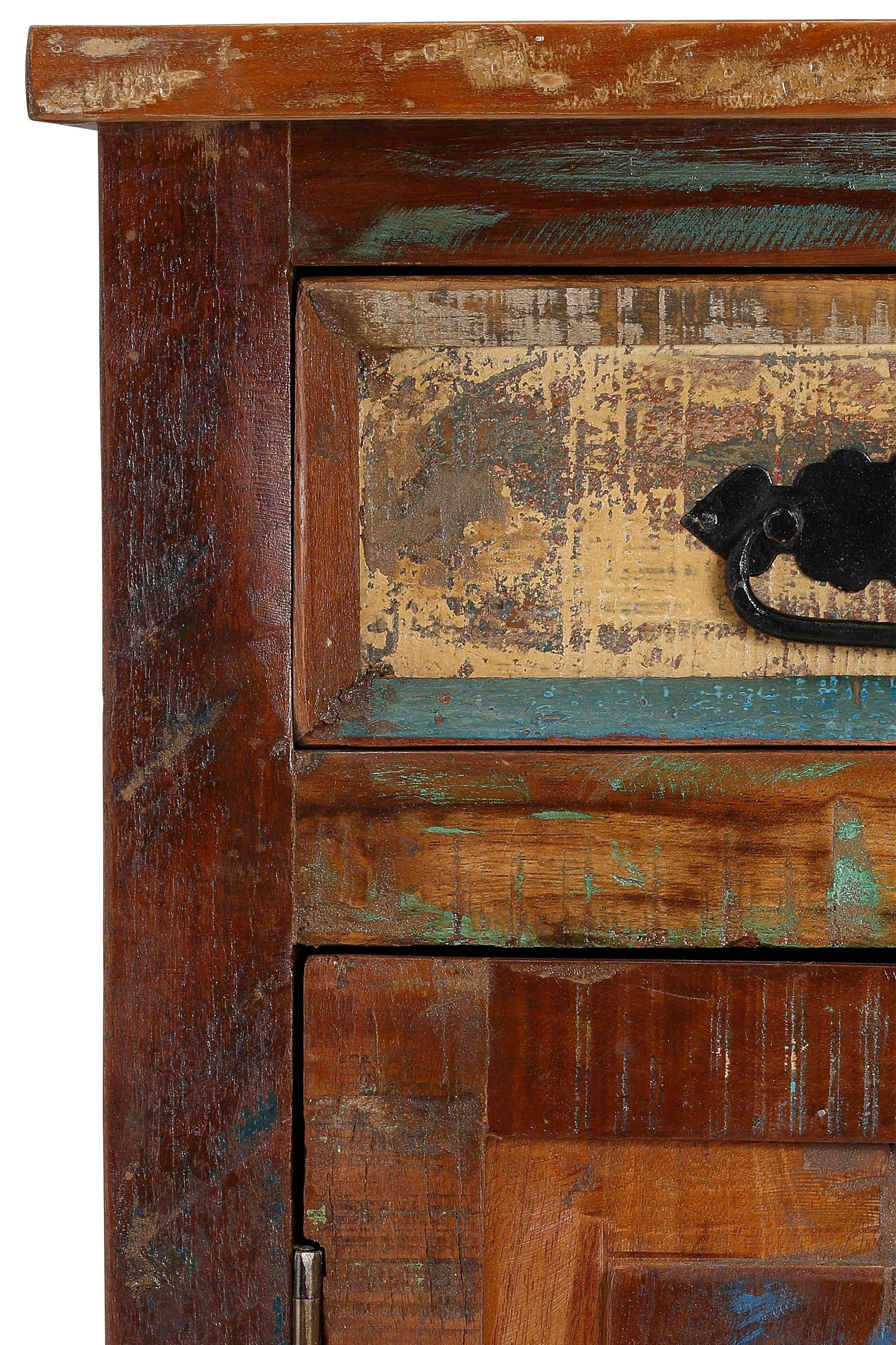 SIT Sideboard Riverboat, aus recyceltem Altholz, Breite 40 cm, Shabby Chic, Vintage