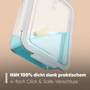 classbach Frischhaltedose C-FHD 4020 G, Frischhaltedosen Glas mit Deckel, 3er Set