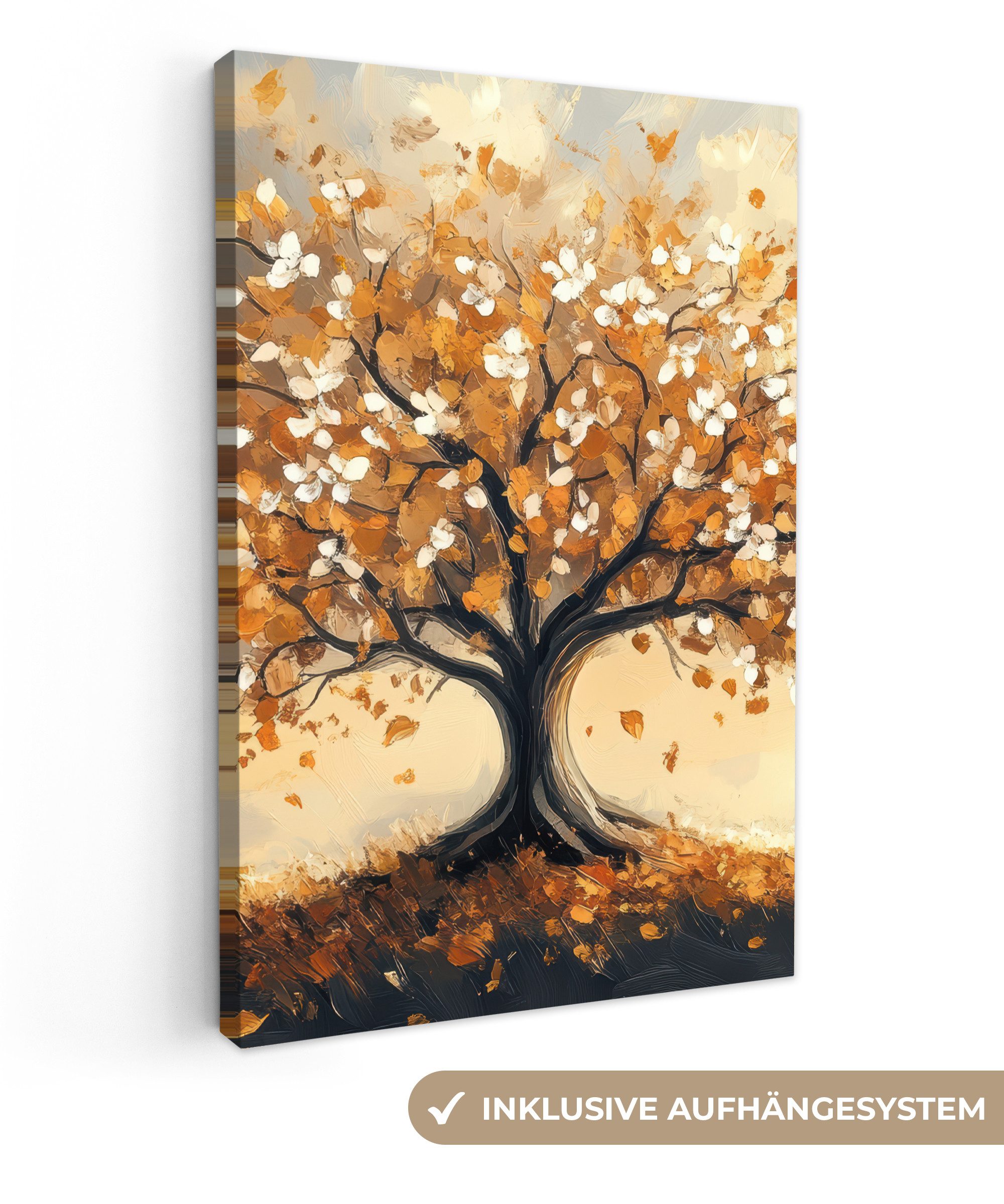 OneMillionCanvasses® Leinwandbild Halloween - Kürbis - Gespenst - Schwarze günstig online kaufen