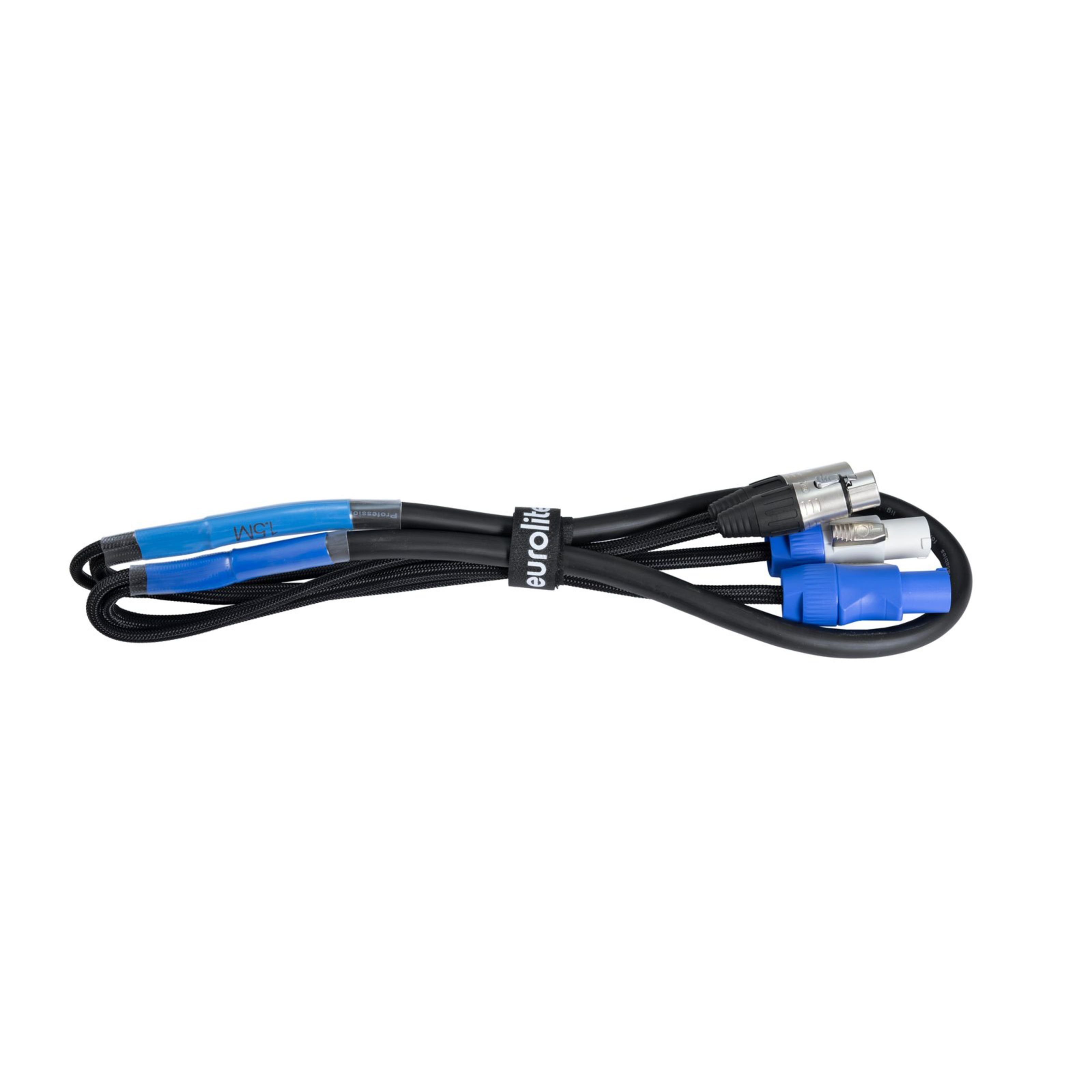 EUROLITE Кабель для подключения лампы, DMX P-Con/3pin XLR 1,5m Combi Cable - DMX Kabel