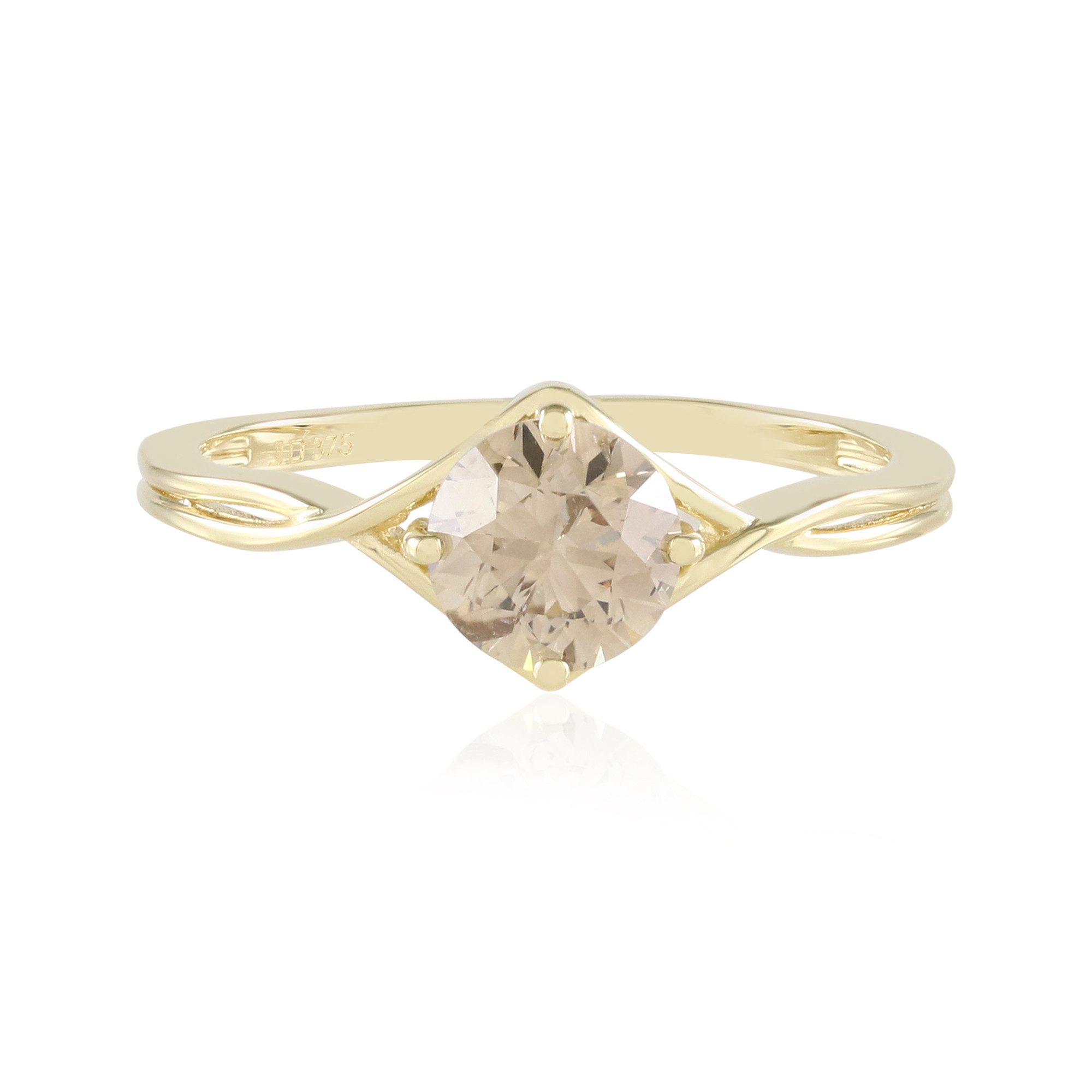 Cavill Diamantring Champagner Diamantring 0,9 ct, 9K Gelbgold, verstellbar, elegant (1-tlg)