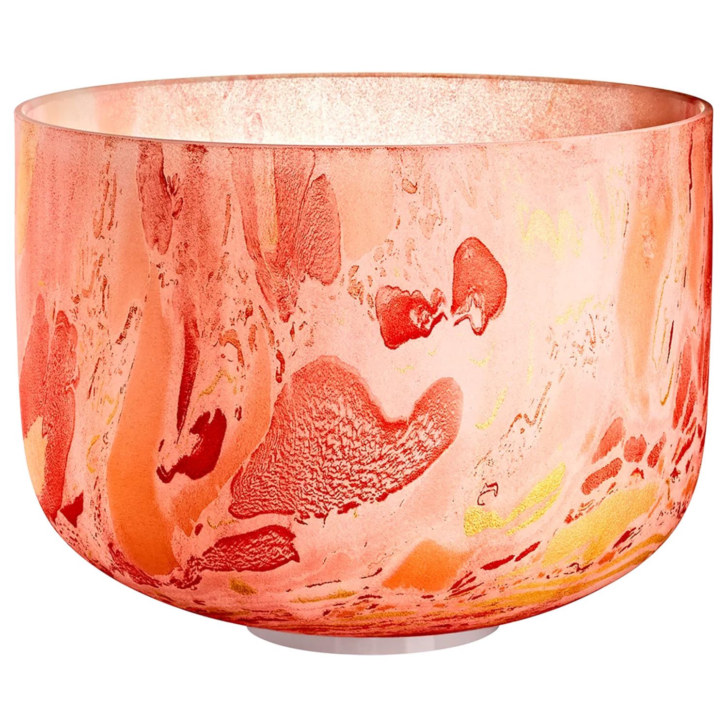 Meinl Sonic Energy Klangschalen Sonic Energy Kristall-Klangschale MCSB10-D Sakral-Chakra Orange,Klangschale, Quarz Klangschale