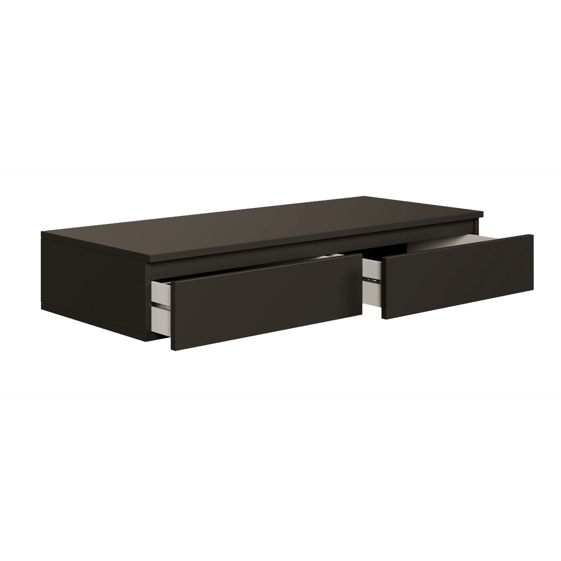 Selsey Schminktisch BEMMI, Hängeschreibtisch Schminktisch mit 2 Schubladen 120 cm breit