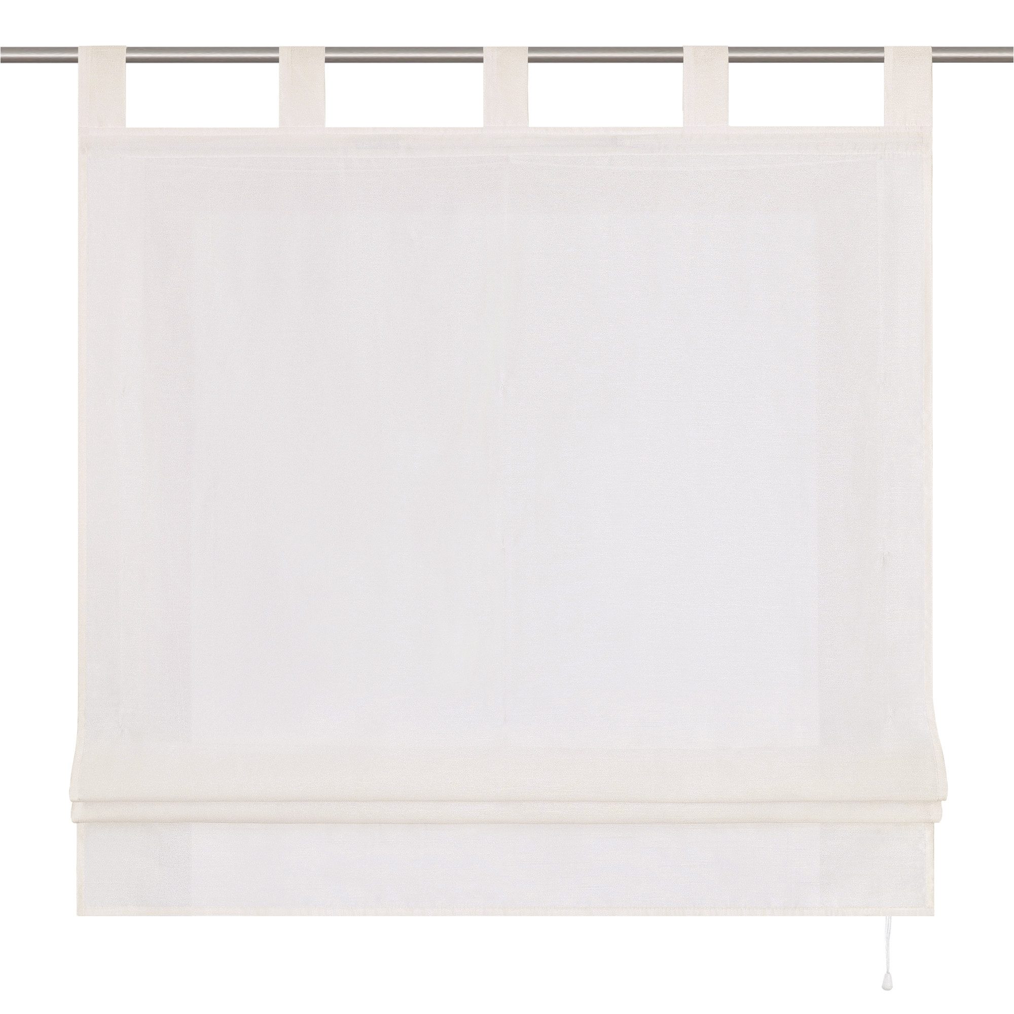 Joyswahl Raffrollo, mit Schlaufen, Uni Strukturiertes Gewebe Gardinen Küche günstig online kaufen