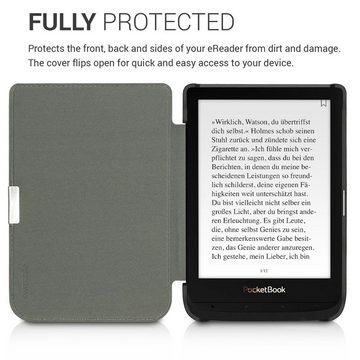 kwmobile E-Reader-Hülle Hülle für Pocketbook Touch Lux 4/Lux 5/Touch HD 3/Color (2020), Kunstleder eReader Schutzhülle - Flip Cover Case