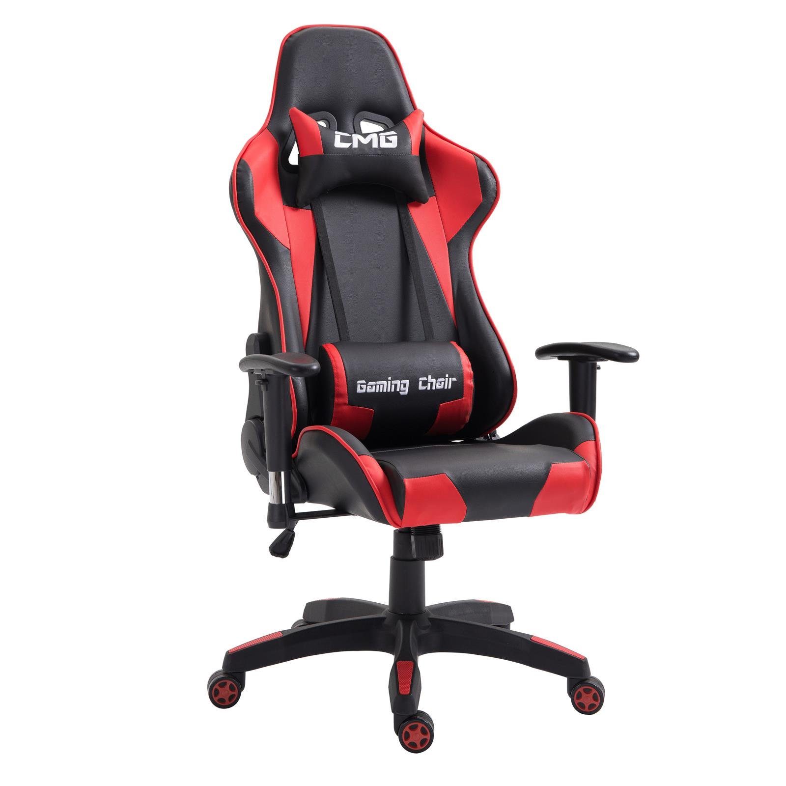 CARO-Möbel Gaming Chair GAMING, Bürostuhl GAMING Chefsessel Schreibtischstuhl Drehstuhl Racer schwarz/rot