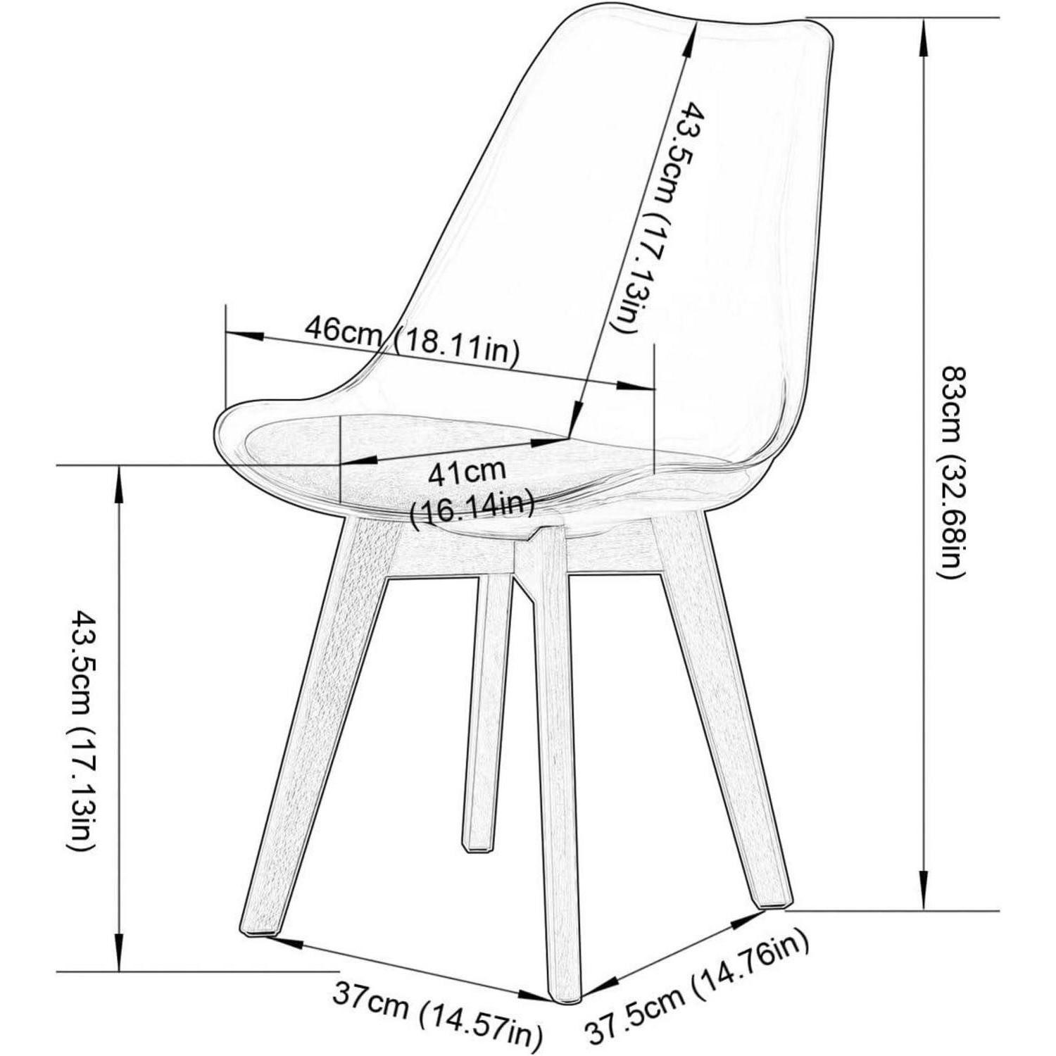 LuxusKollektion Esszimmerstuhl Esszimmerstühle 2 Brauner Transparenter & Weißem Lederpolster