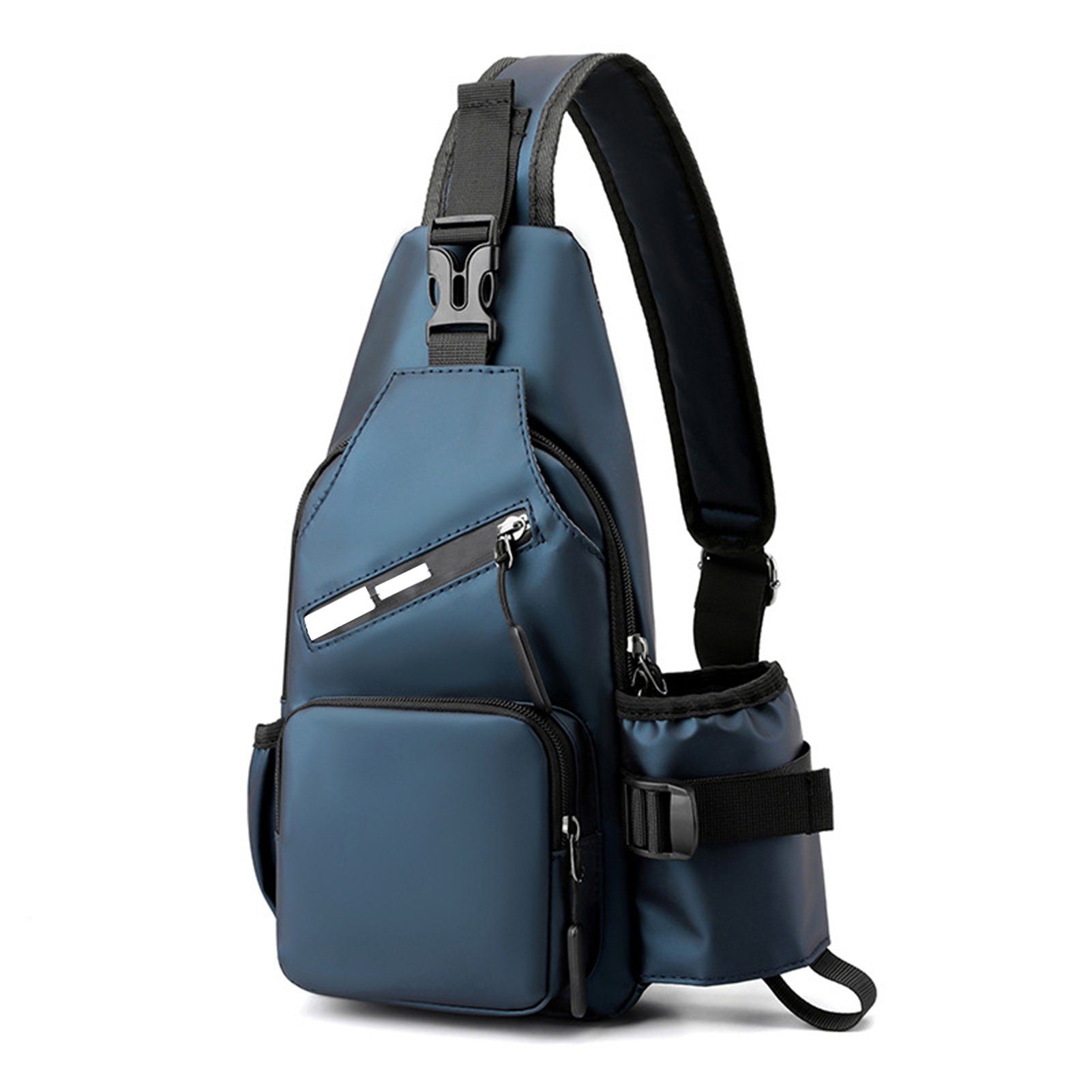 Blusmart Sporttasche Herren-Brusttasche Mit Wasserflaschentasche, Multifunktionaler blue