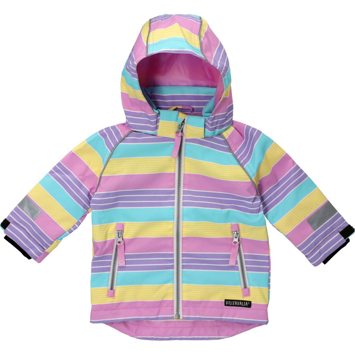 Villervalla Softshelljacke Streifen Unisex Kinder Übergangsjacke, Windbreaker, Outdoor, Funktionsjacke, Wanderjacke