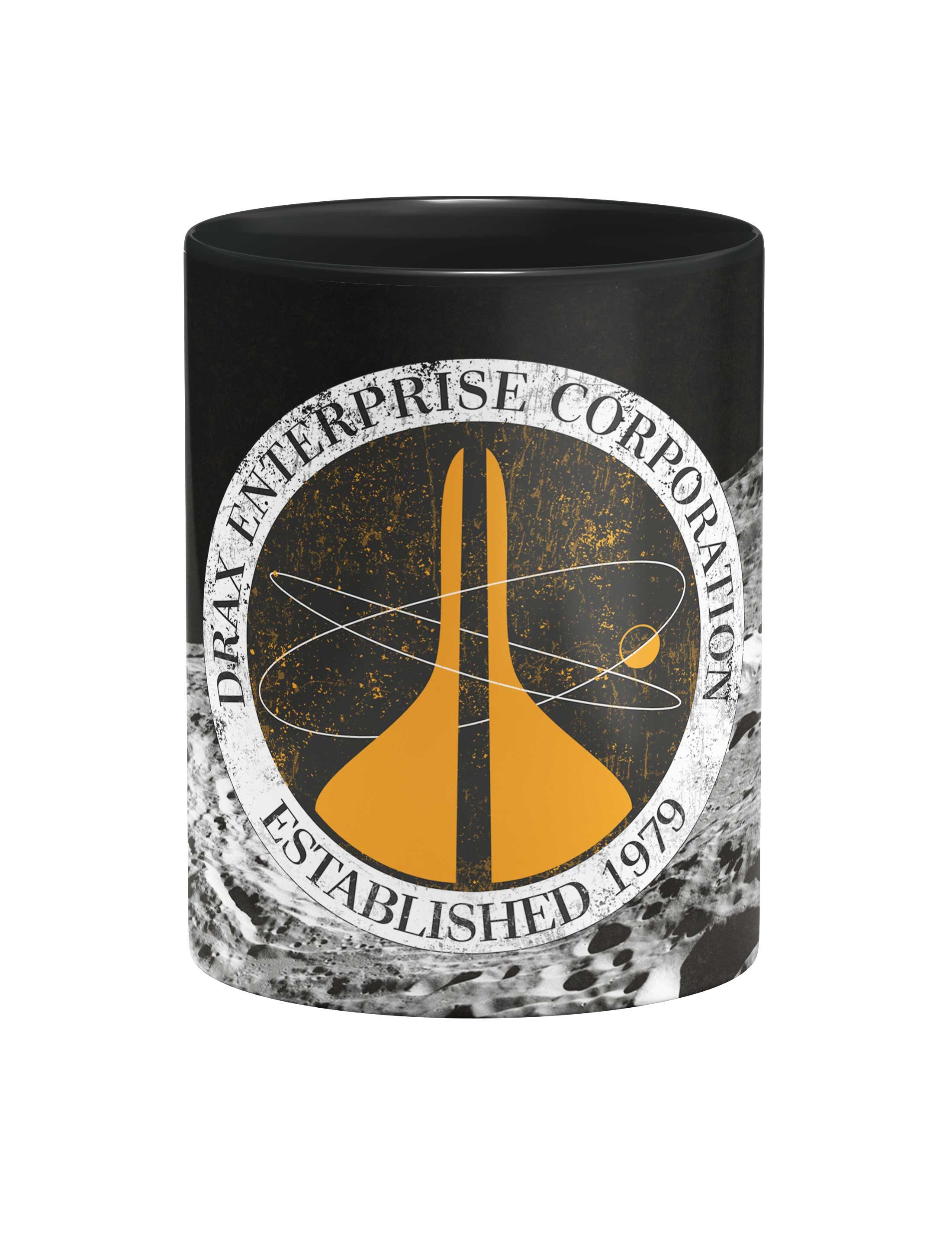Urban Backwoods Tasse Drax Enterprise Corporation II Kaffeetasse 1979 James Fleming Bond, 1-tlg., Keramik, Hugo Company Firma Industries